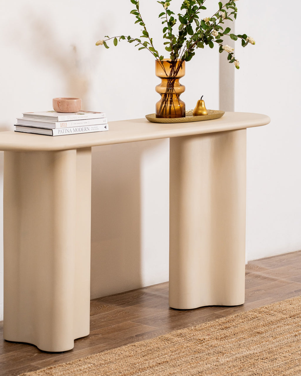 Covessa Console Table Pebble