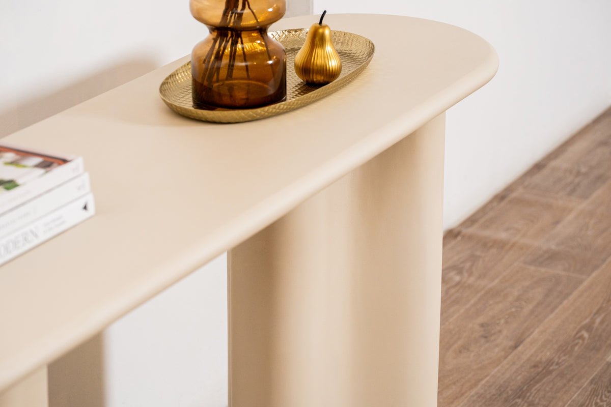 Covessa Console Table Pebble