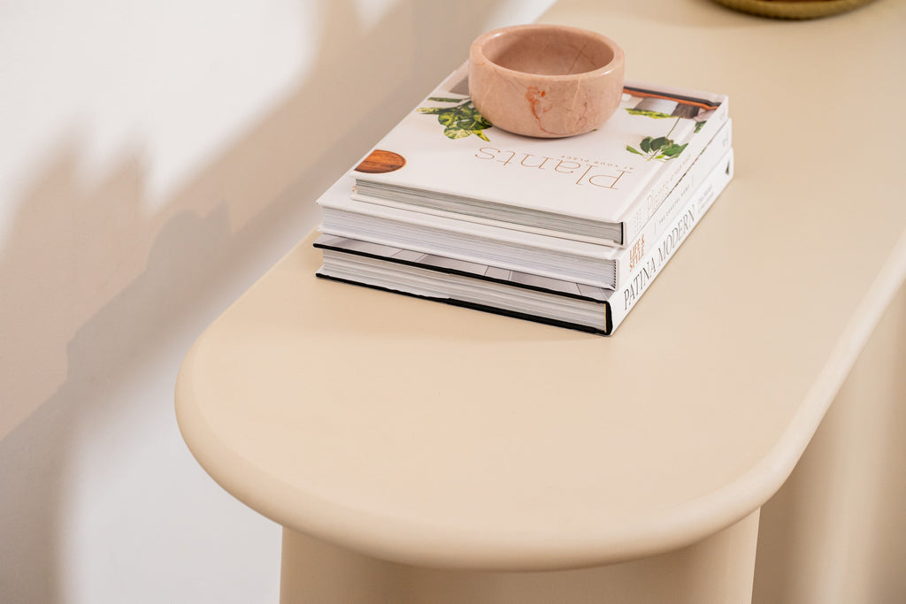 Covessa Console Table Pebble