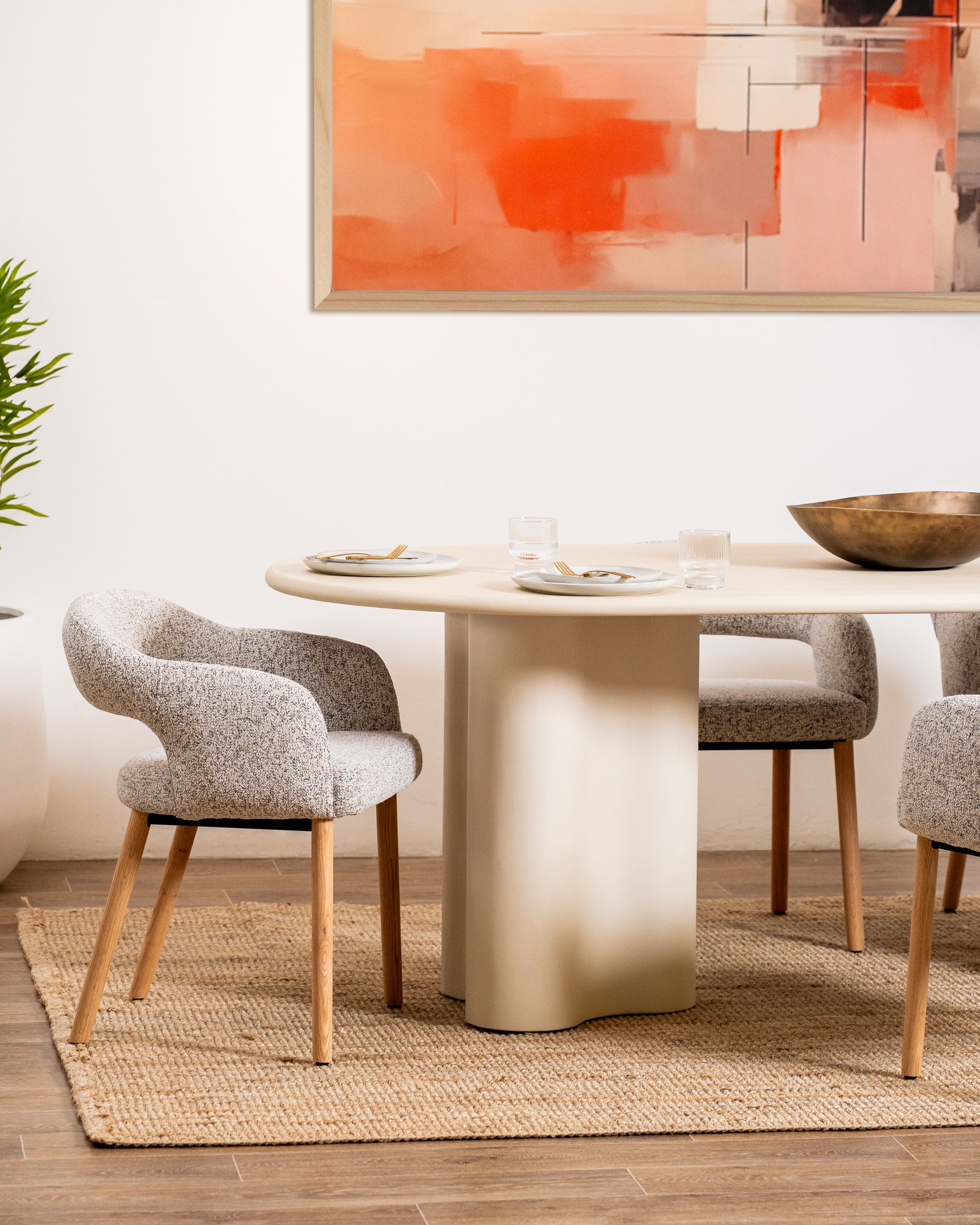 Shoreline Dining Table Pebble