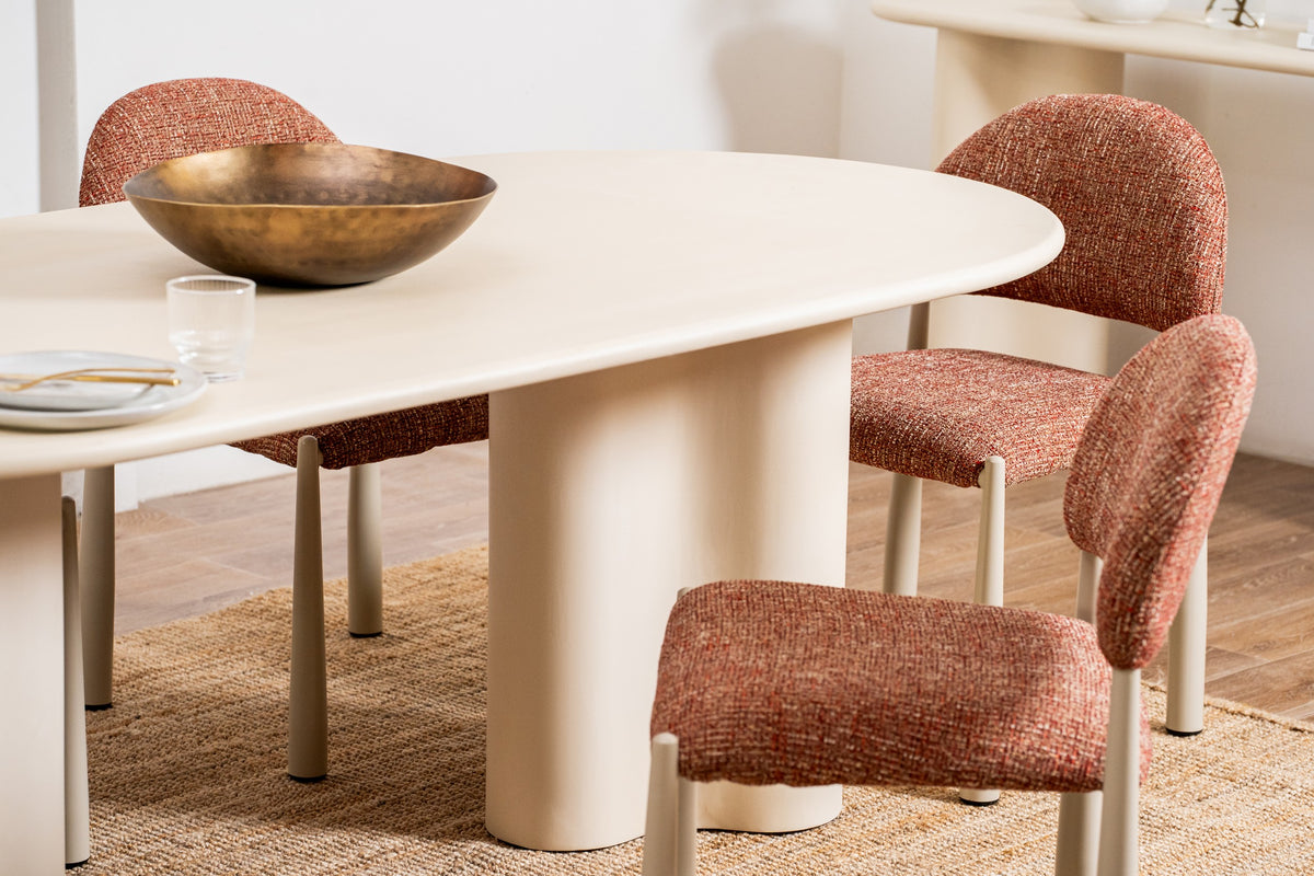 Covessa Dining Table Pebble