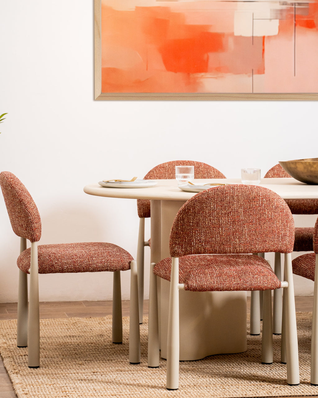 Covessa Dining Table Pebble