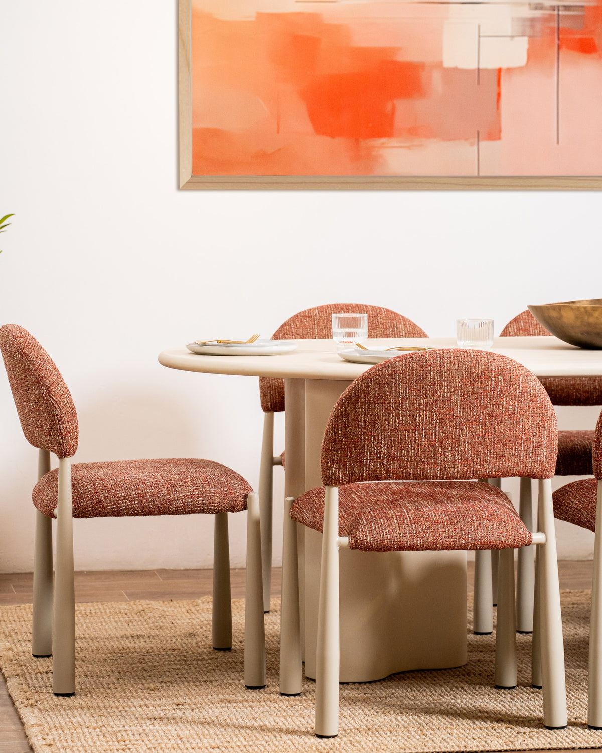 Covessa Dining Table Pebble