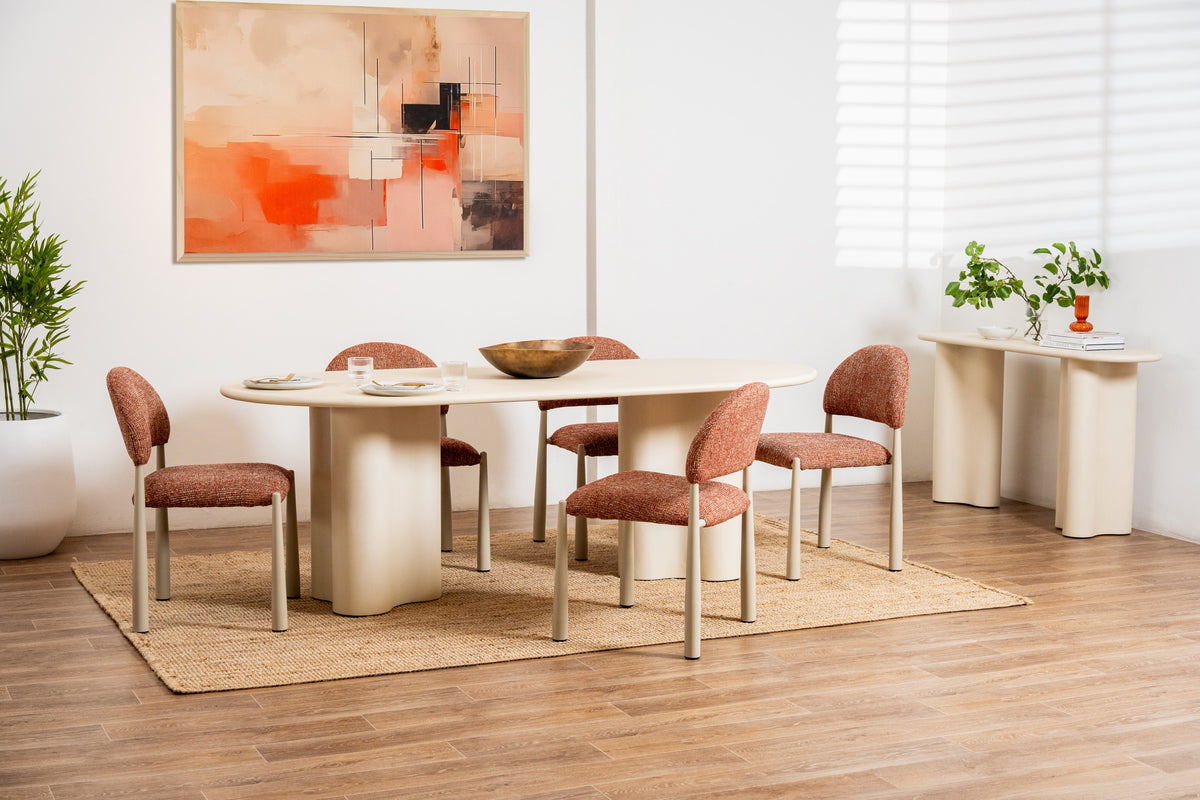 Covessa Console Table Pebble