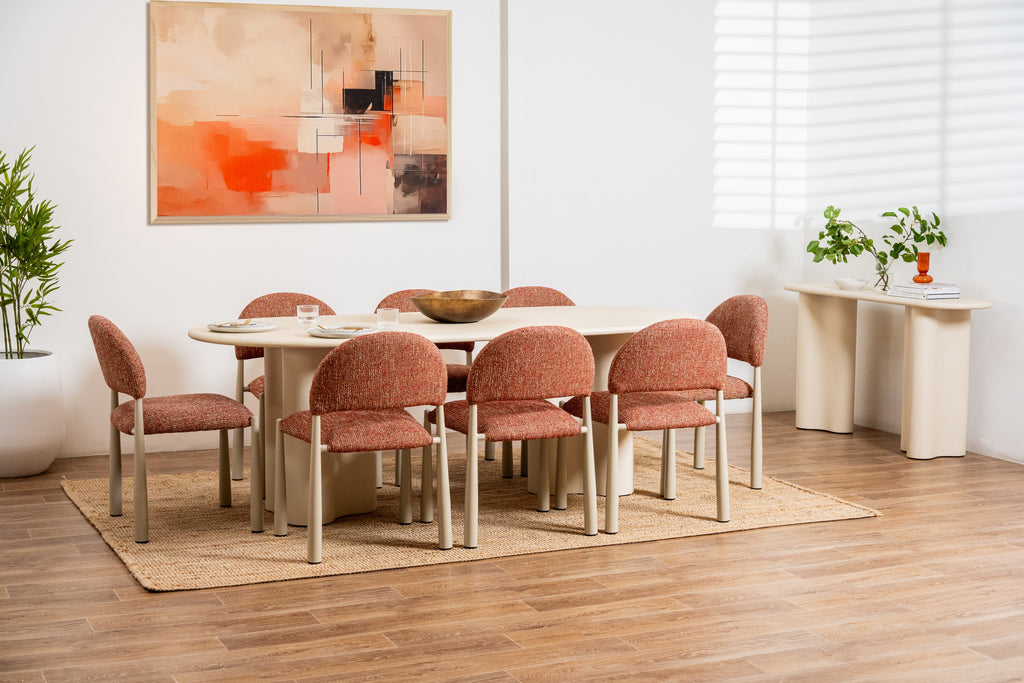 Covessa Dining Table Pebble