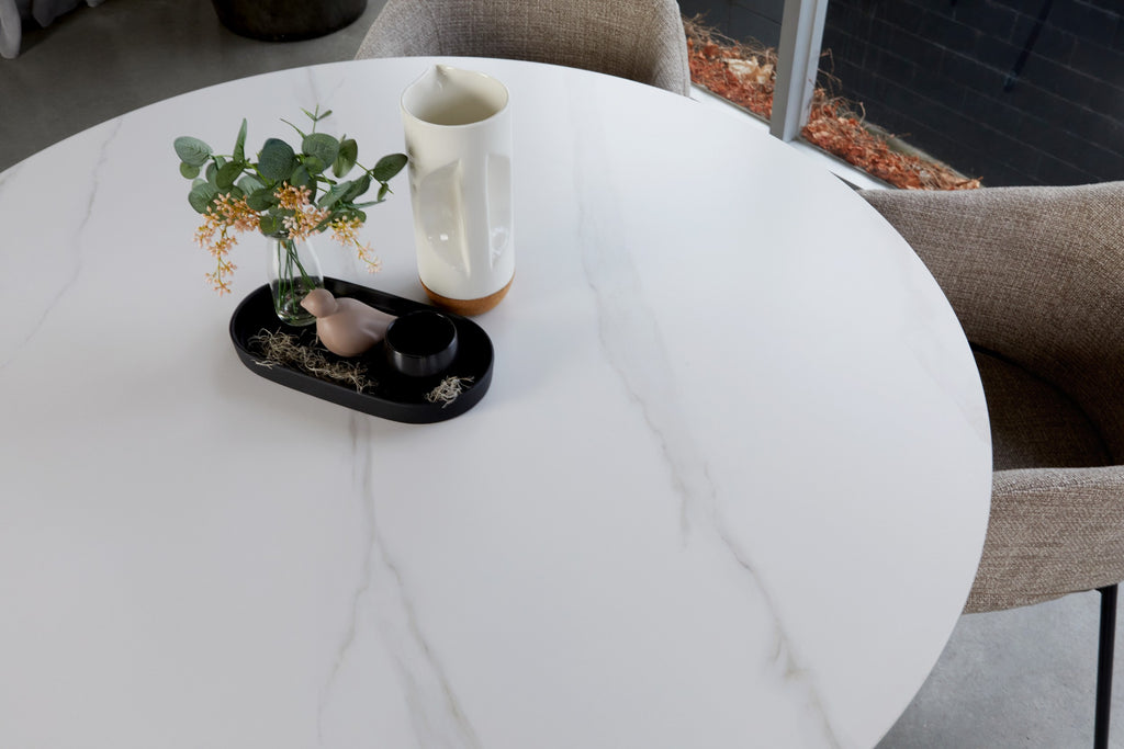 Rotunda Round Dining Table White Sevella