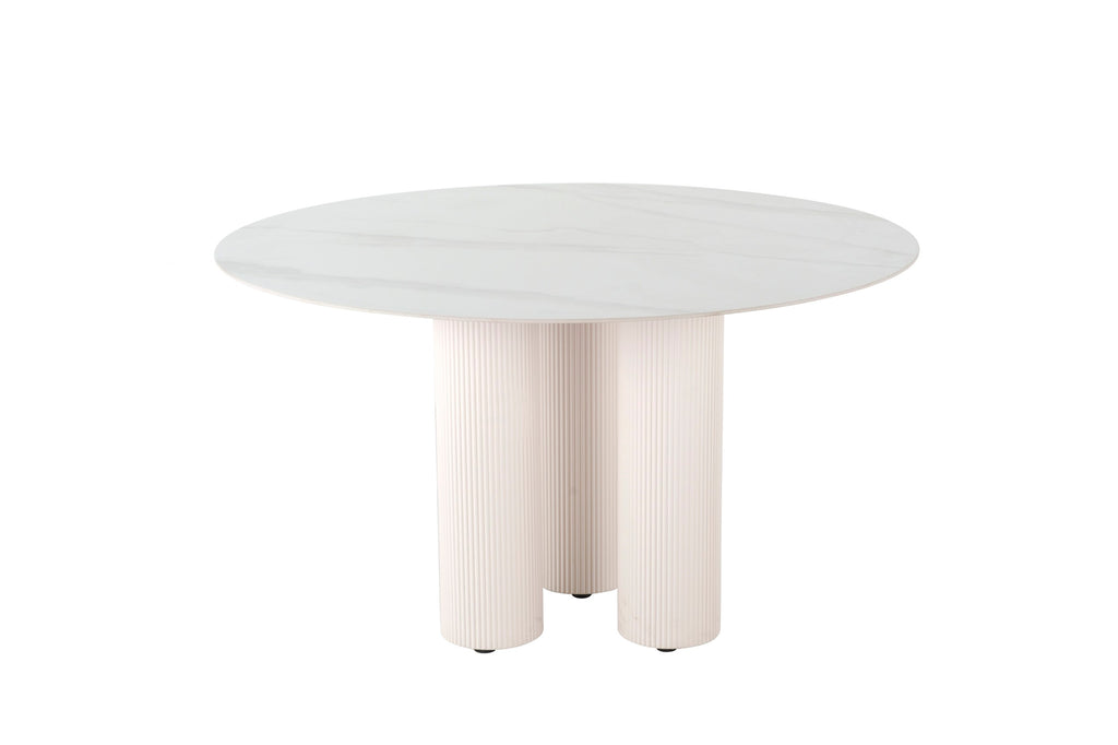 Rotunda Round Dining Table White Sevella