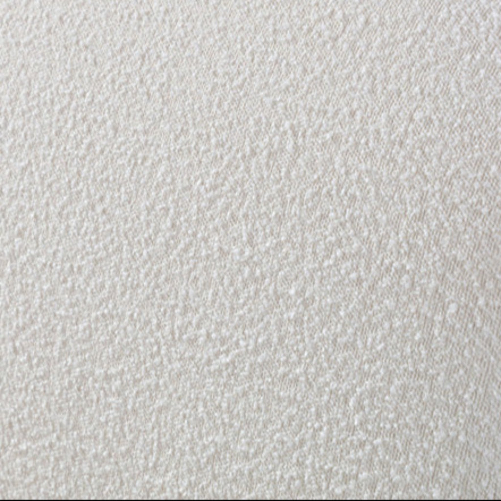 King Lazio Bed Frame - Cream White Boucle