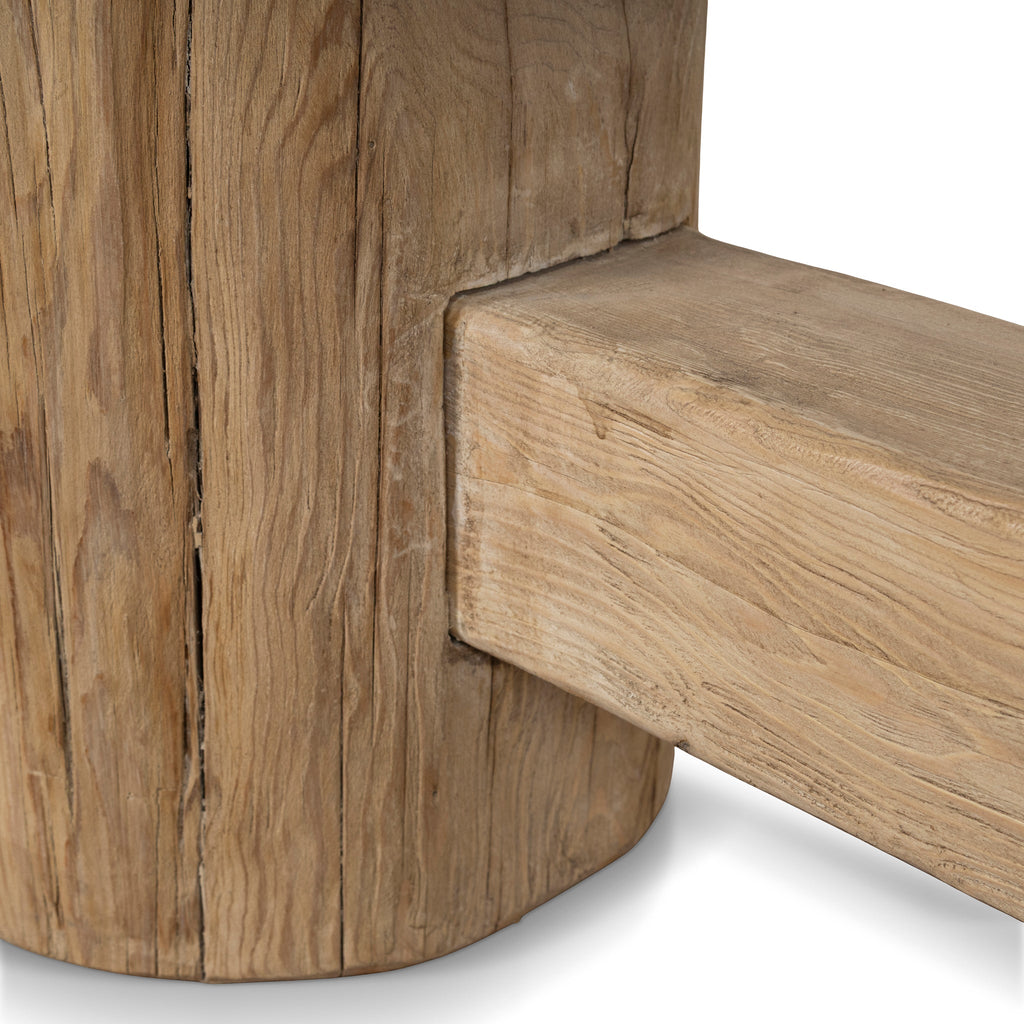 2.06m Elm Bergamo Bench- Natural