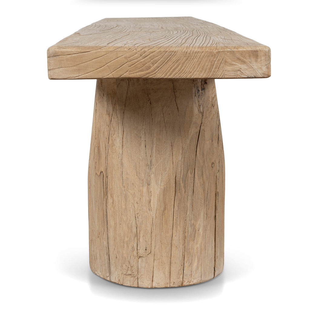 2.06m Elm Bergamo Bench- Natural