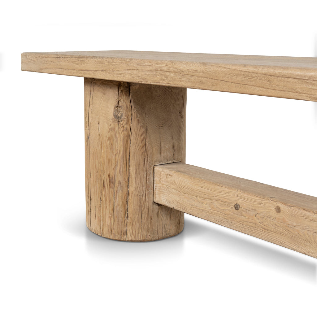 2.06m Elm Bergamo Bench- Natural