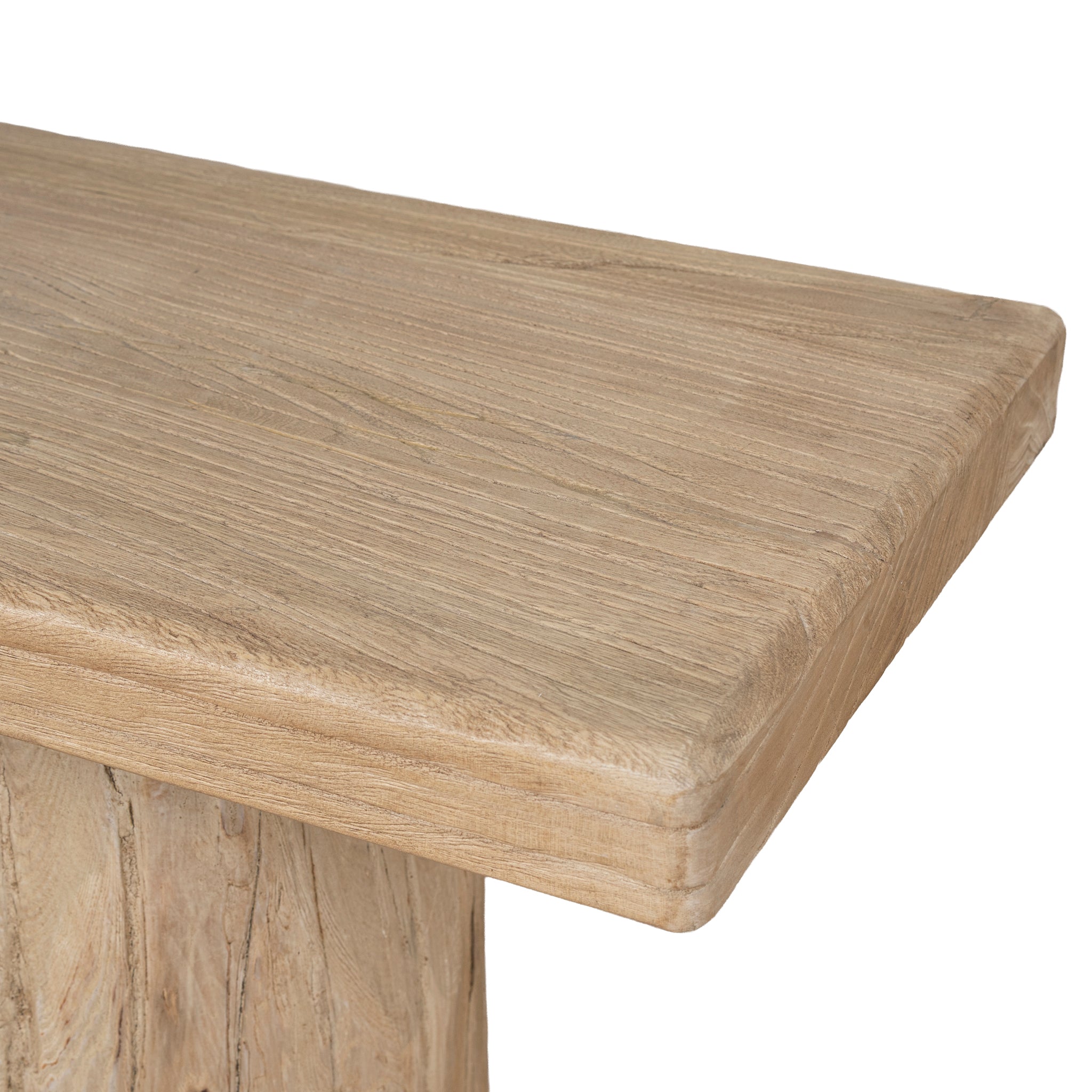 2.06m Elm Bergamo Bench- Natural