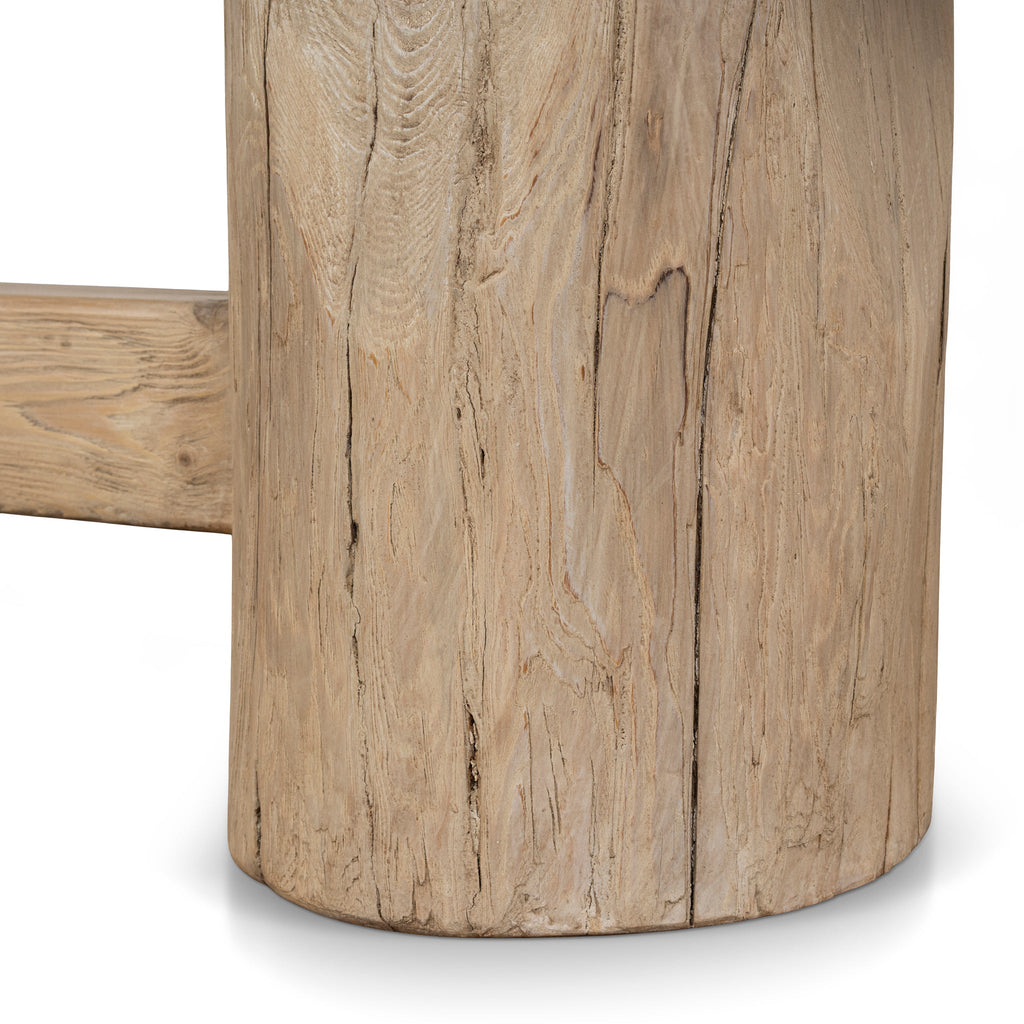 2.06m Elm Bergamo Bench- Natural