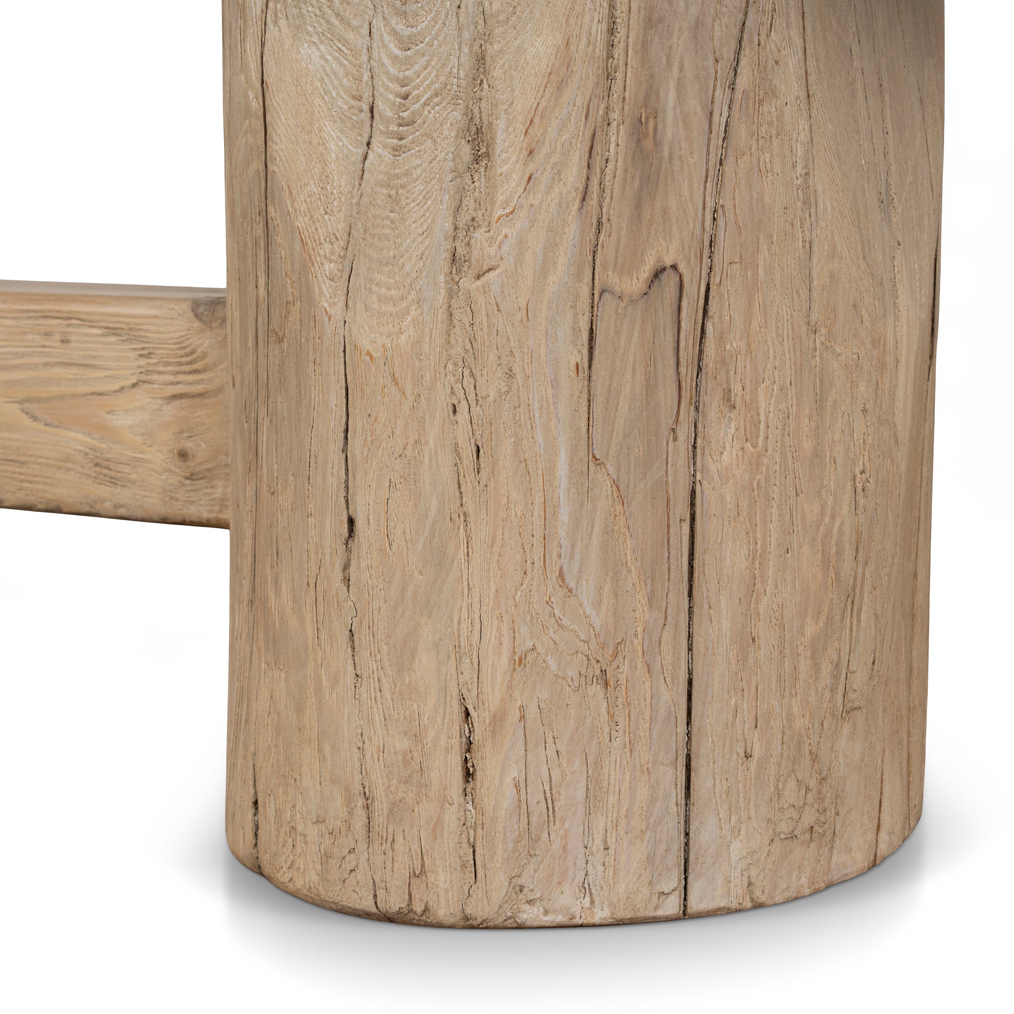 2.06m Elm Bergamo Bench- Natural