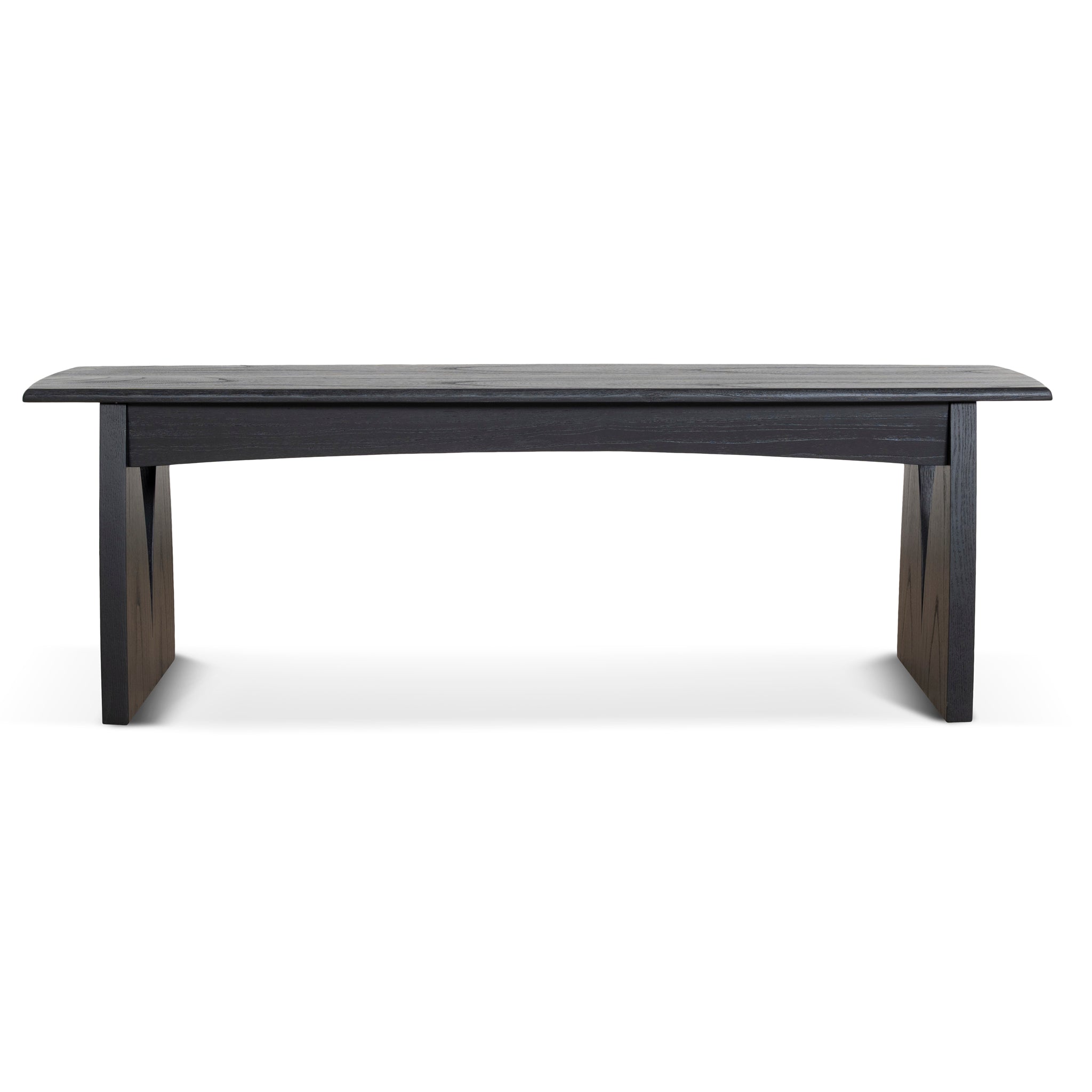 1.4m Elm Bergamo Dining Bergamo Bench- Full Black