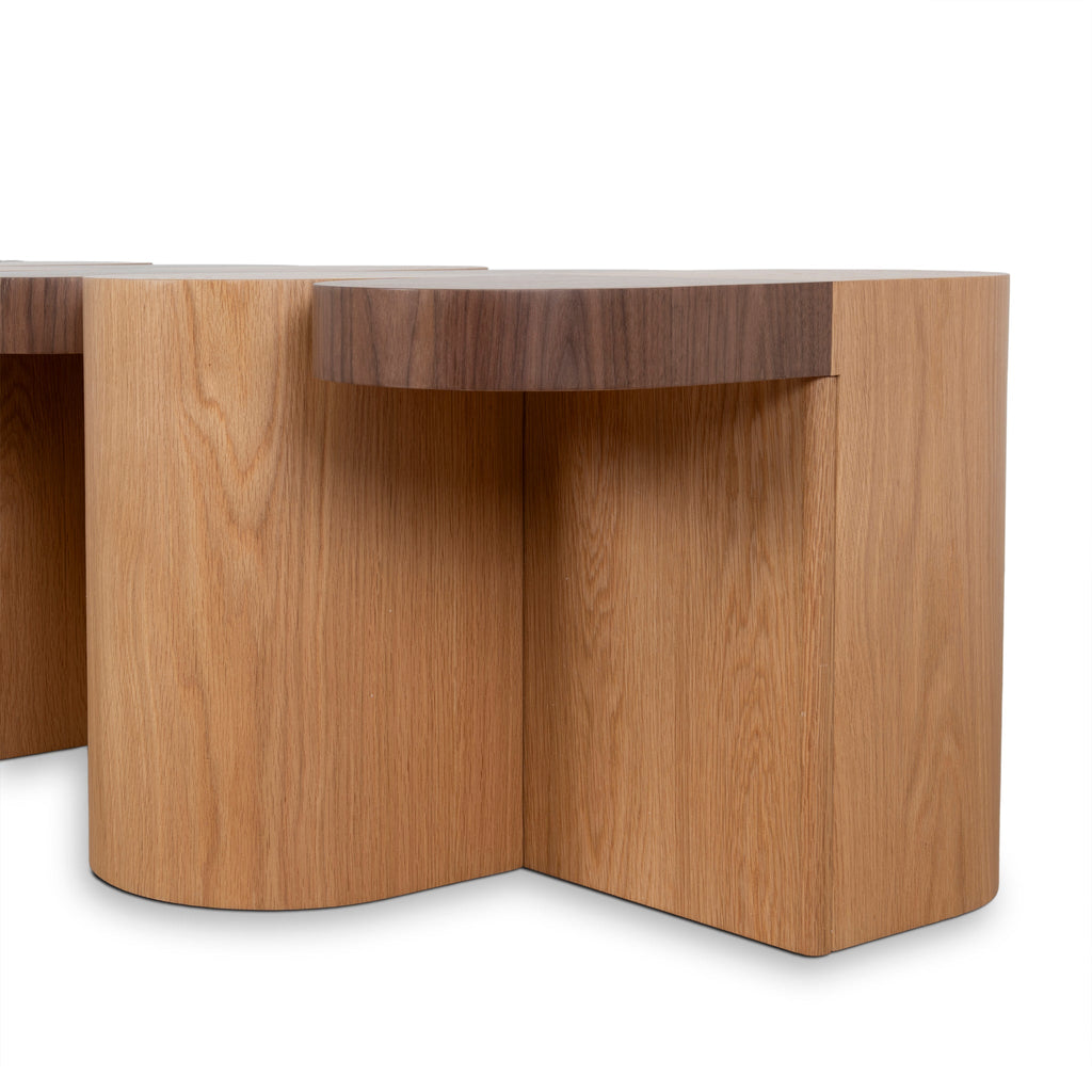 1.68m Bergamo Dining Bergamo Bench- Two Tone Natural