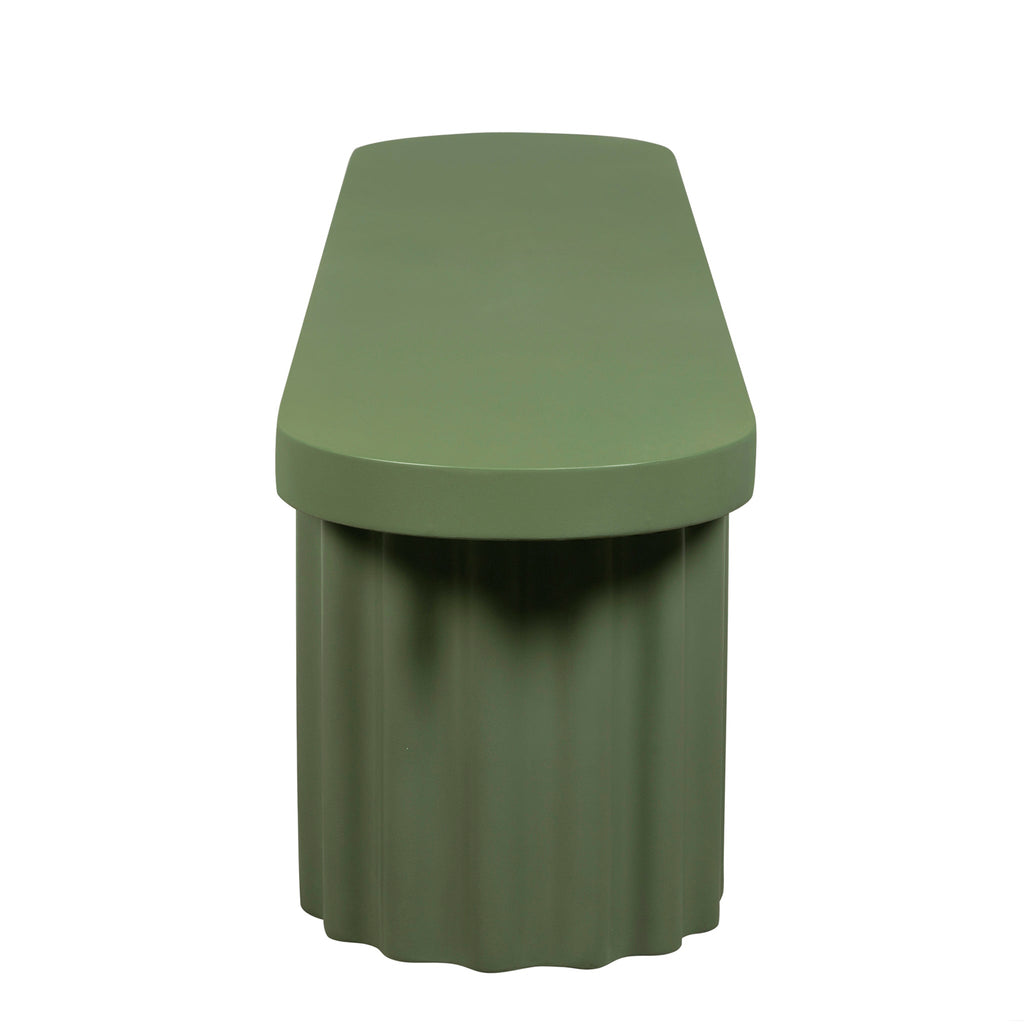 2.1m Concrete Bergamo Bench- Green