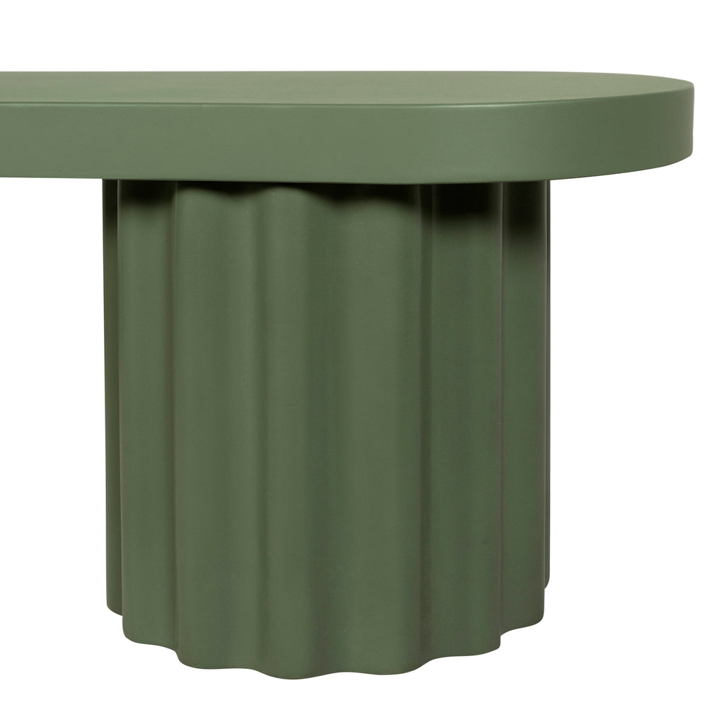 2.1m Concrete Bergamo Bench- Green