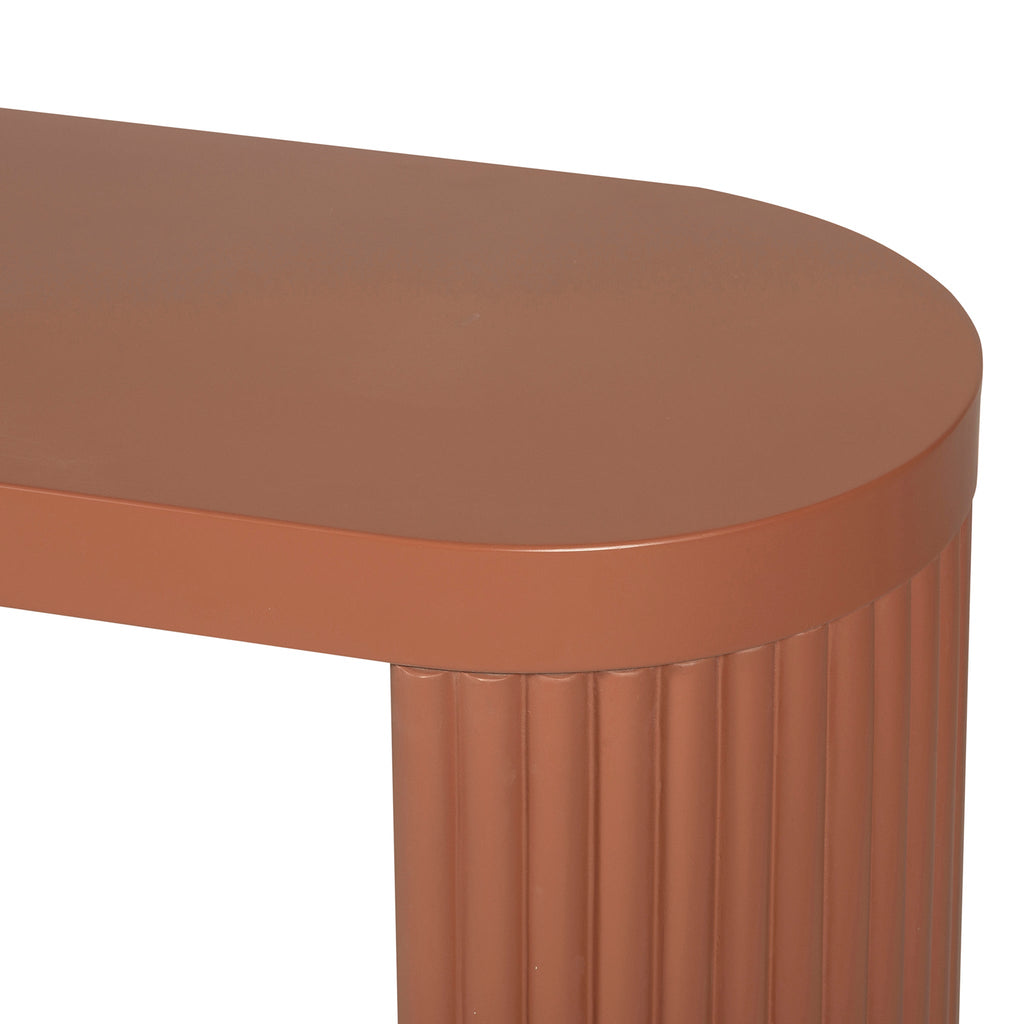 2m Concrete Bergamo Bench- Terracotta