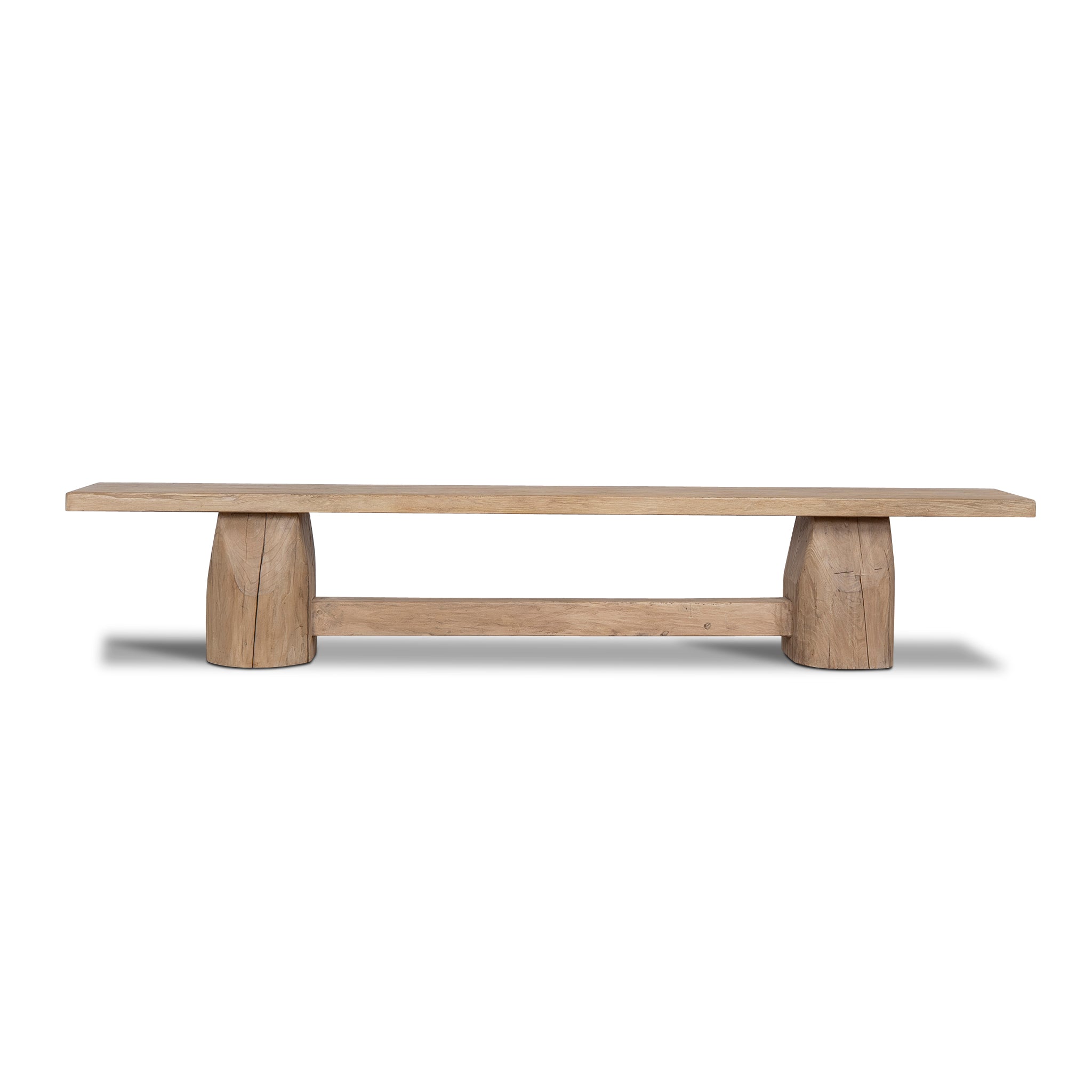 2.5m Elm Bergamo Bench- Natural