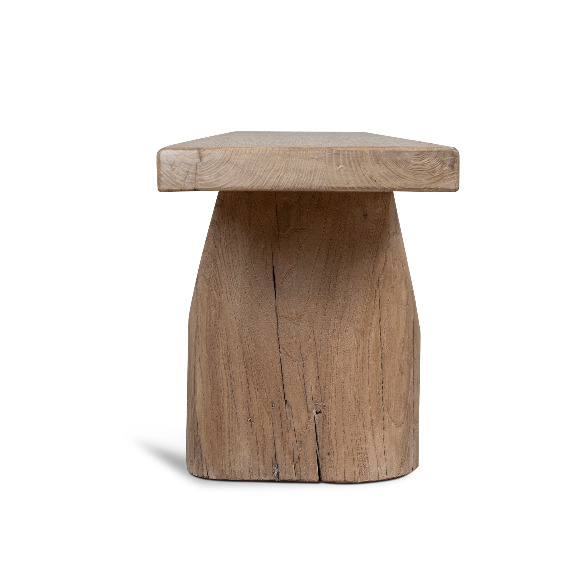 2.5m Elm Bergamo Bench- Natural