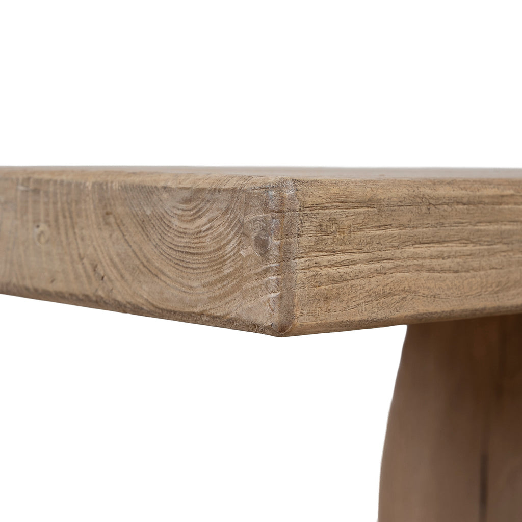 2.5m Elm Bergamo Bench- Natural