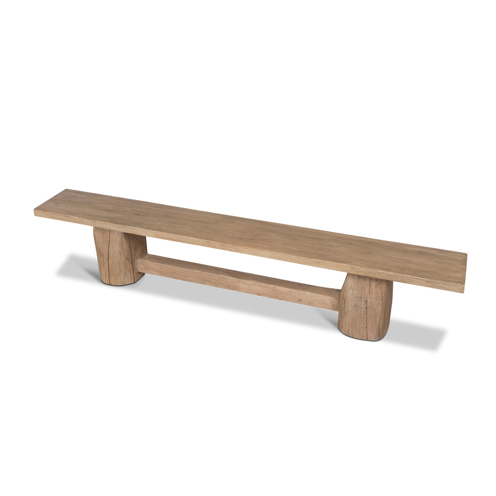 2.5m Elm Bergamo Bench- Natural