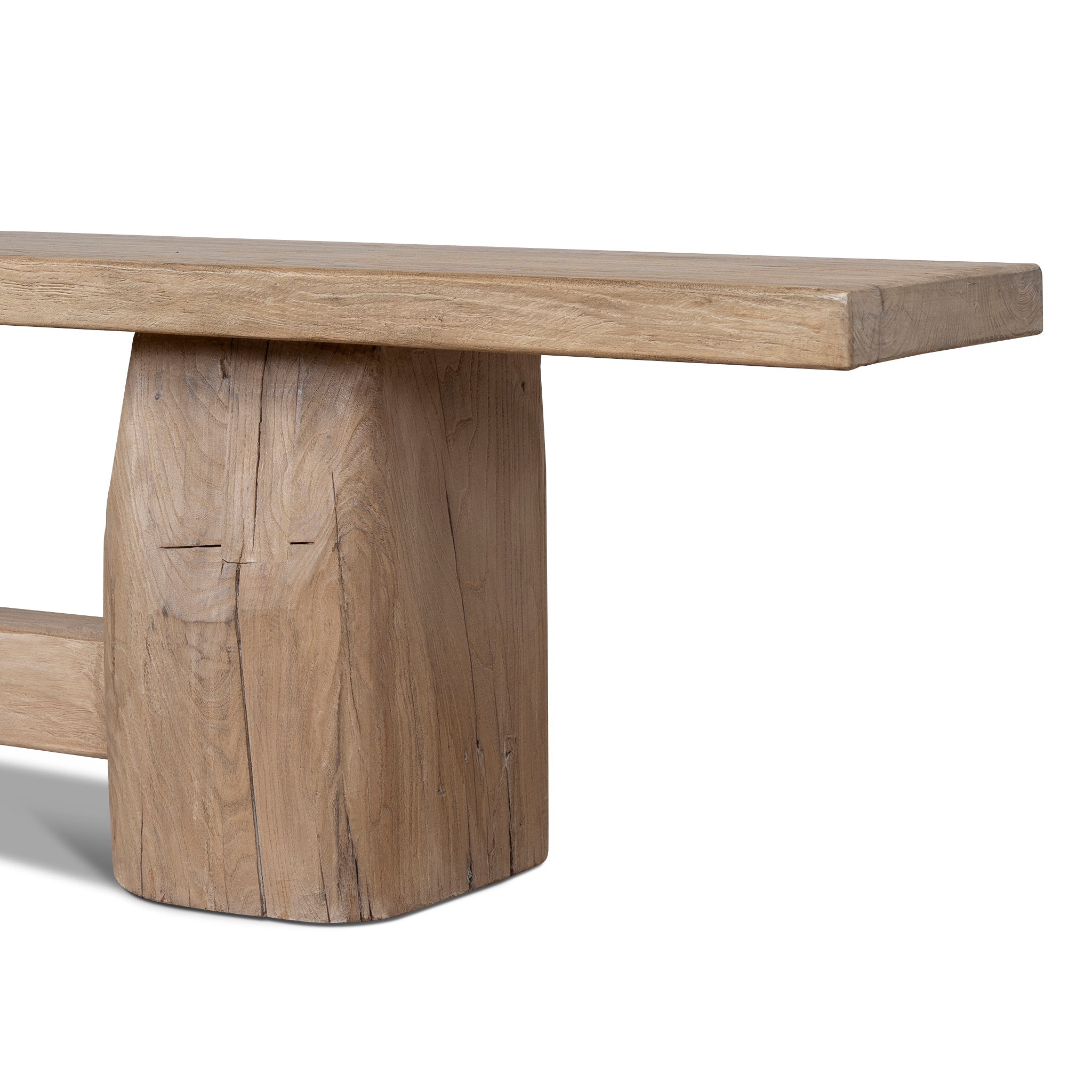 2.5m Elm Bergamo Bench- Natural