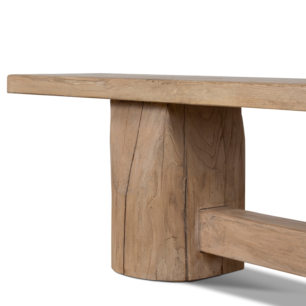 2.5m Elm Bergamo Bench- Natural