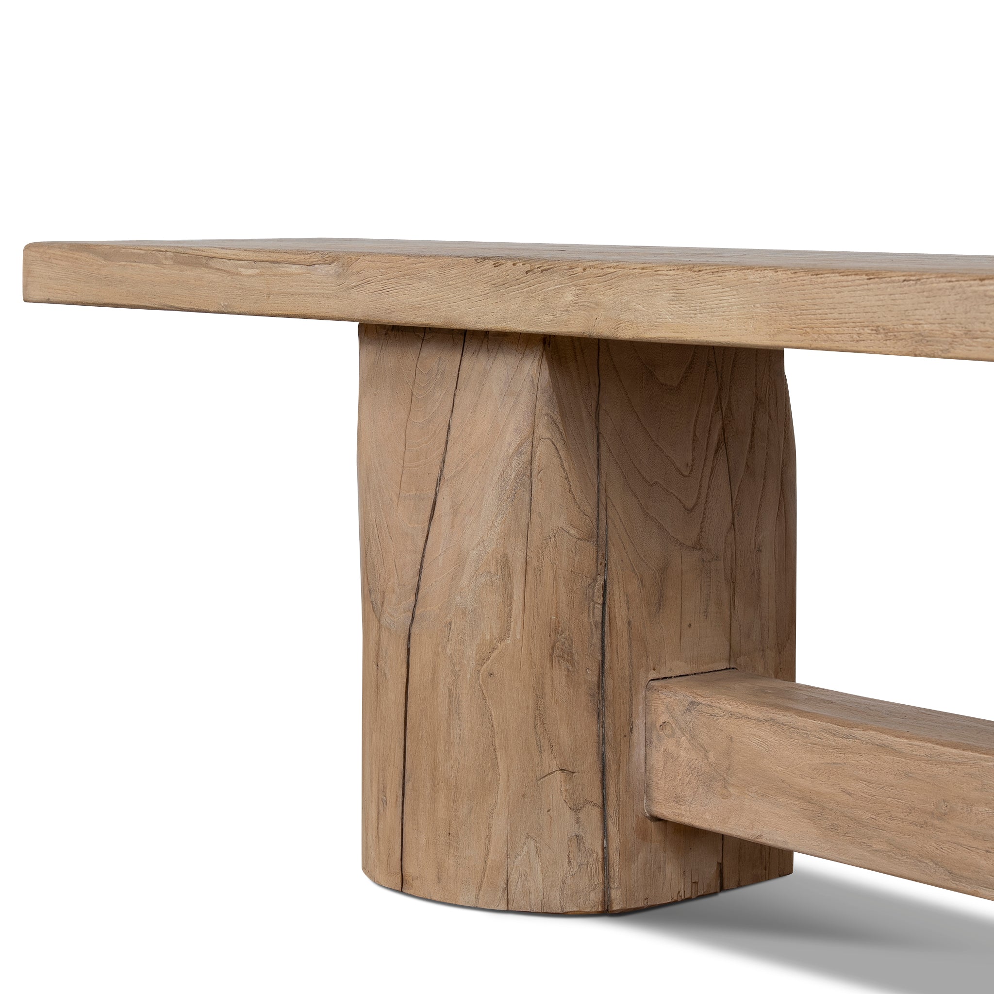 2.5m Elm Bergamo Bench- Natural