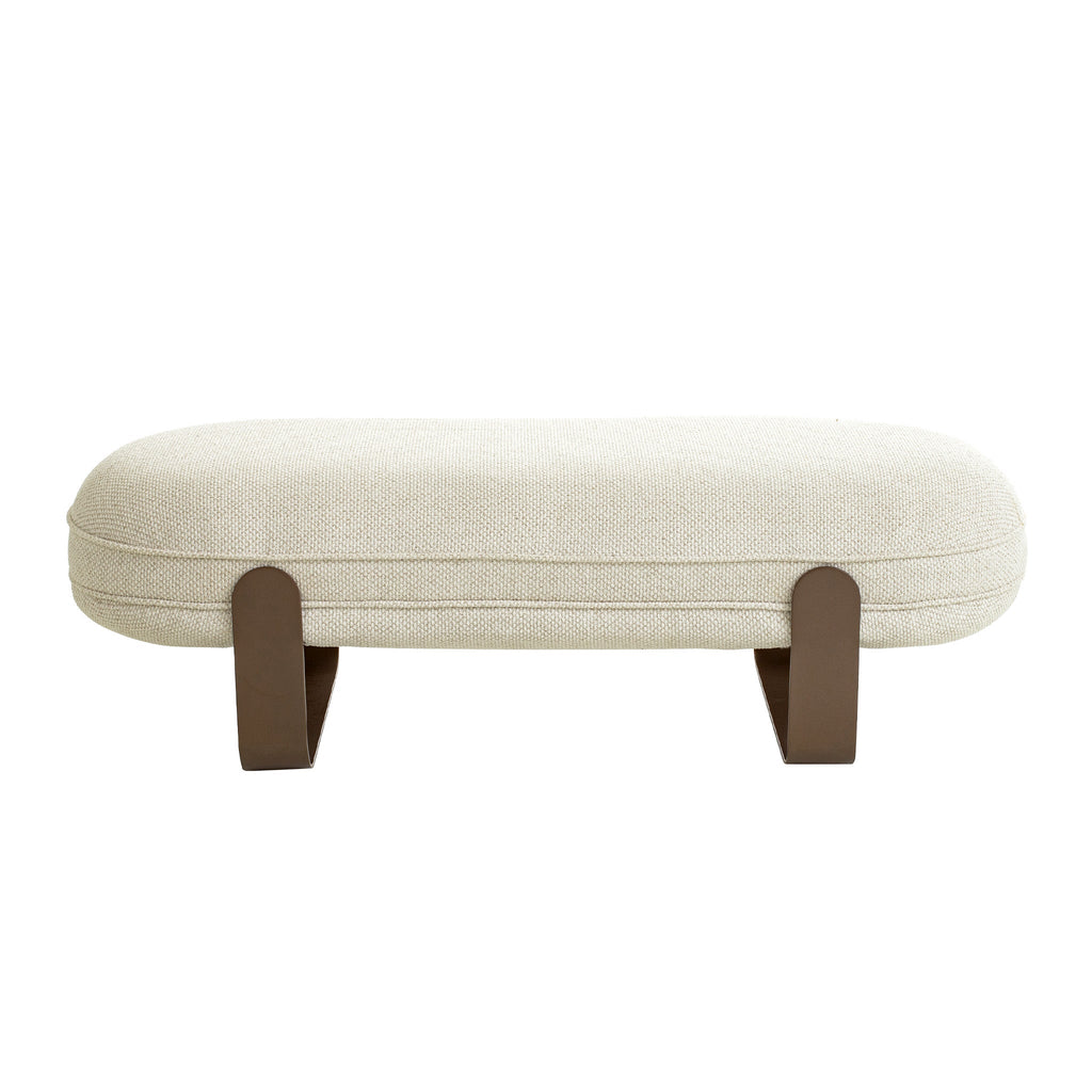 1.5m Long Bergamo Bench- Soft Ivory