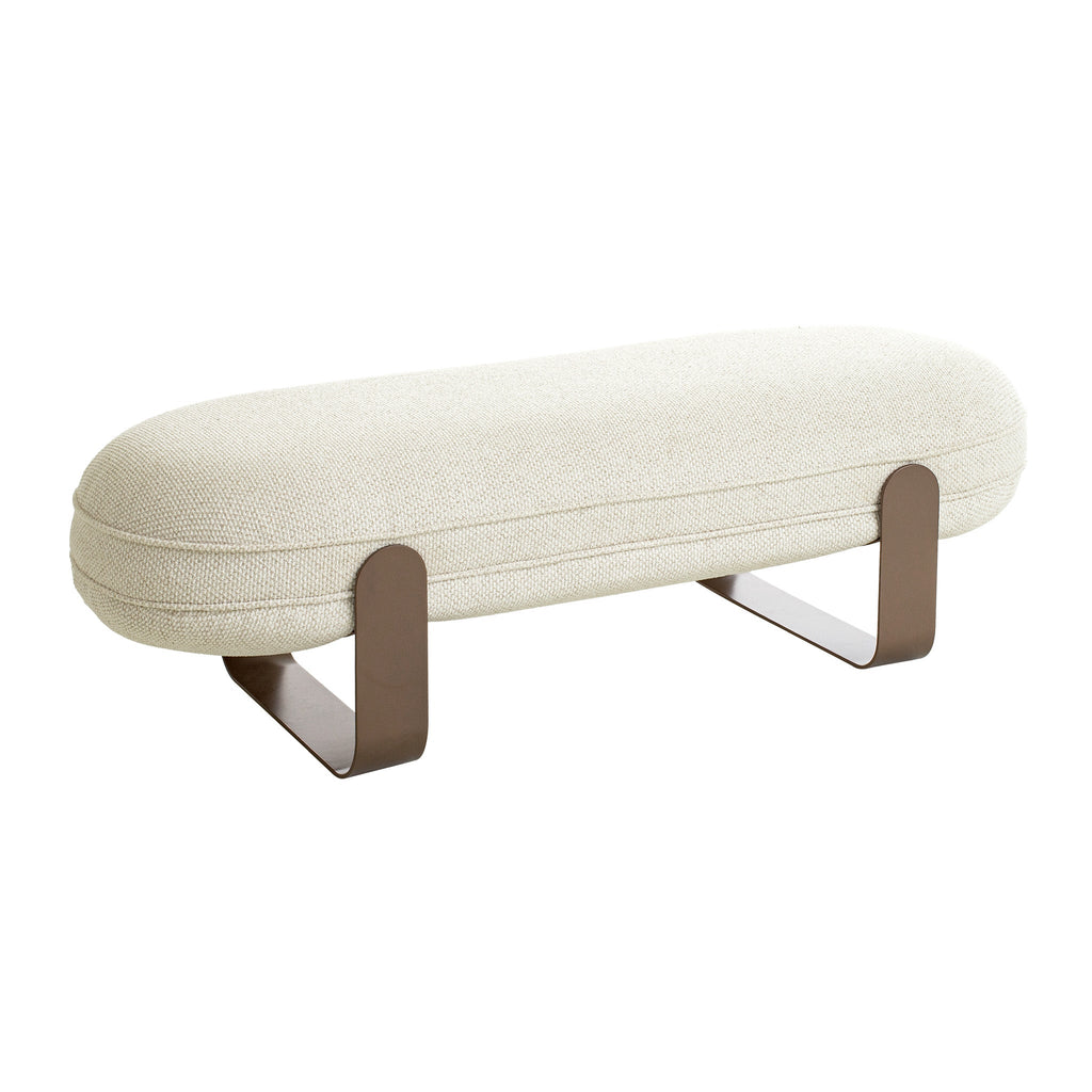 1.5m Long Bergamo Bench- Soft Ivory