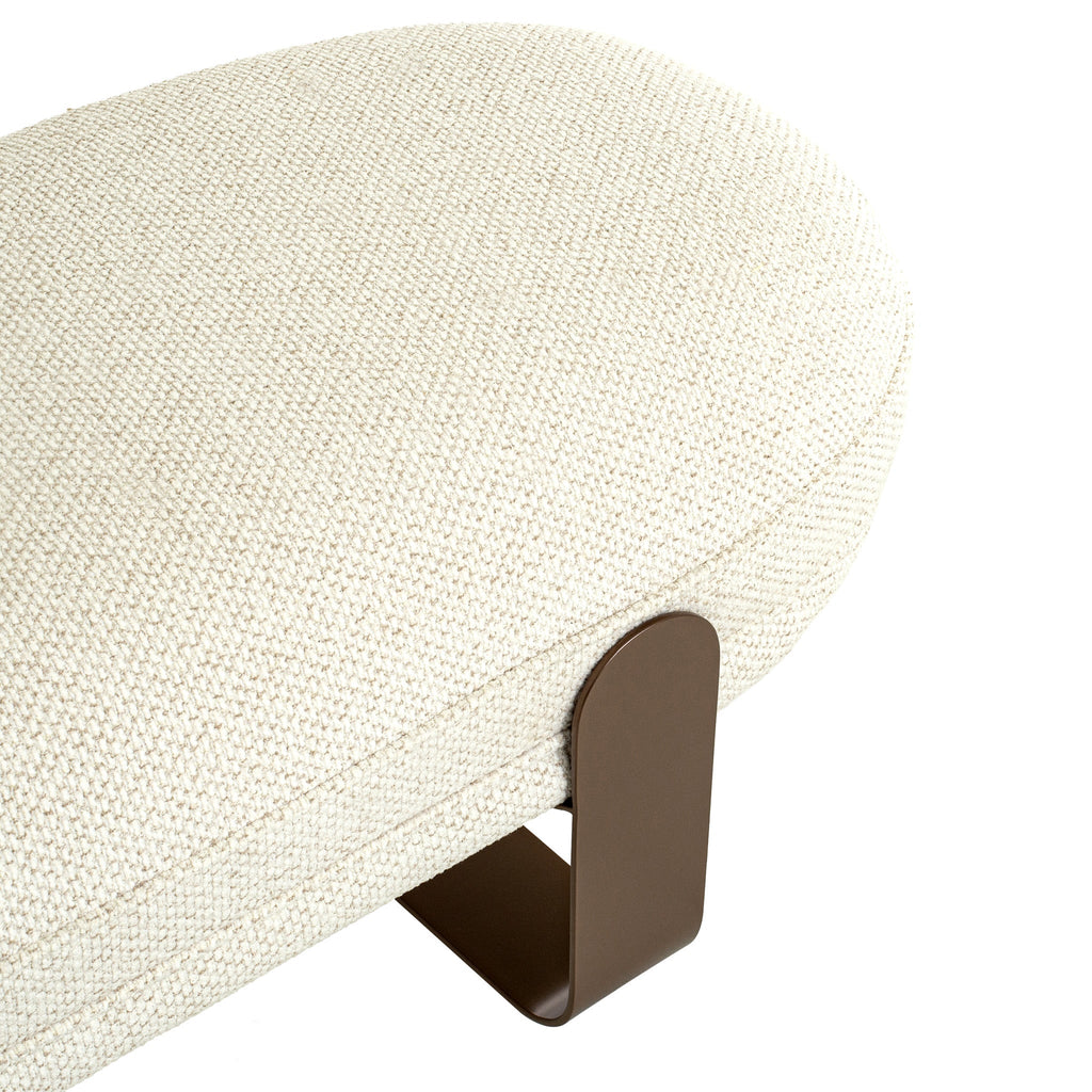 1.5m Long Bergamo Bench- Soft Ivory
