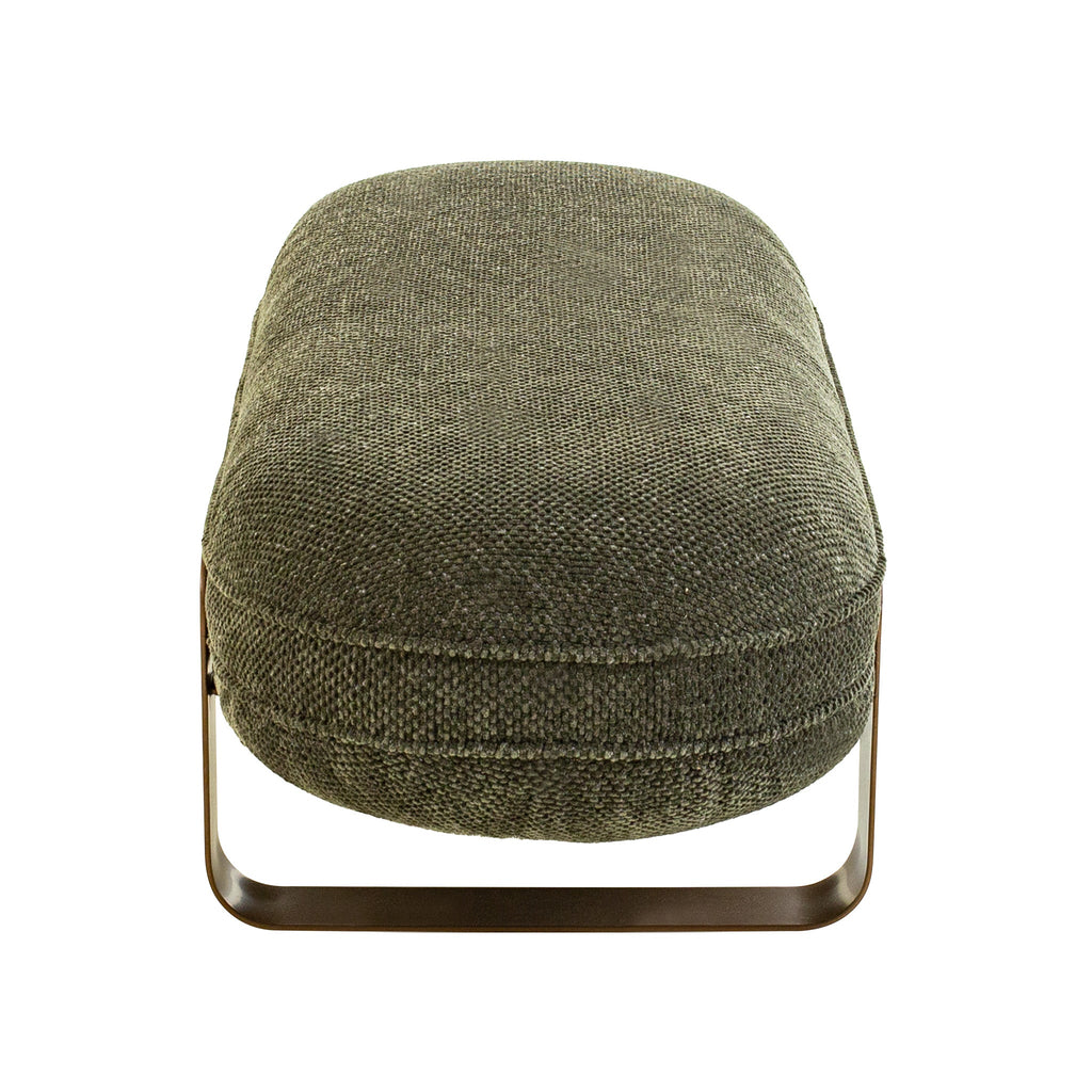 1.5m Long Bergamo Bench- Woven Green