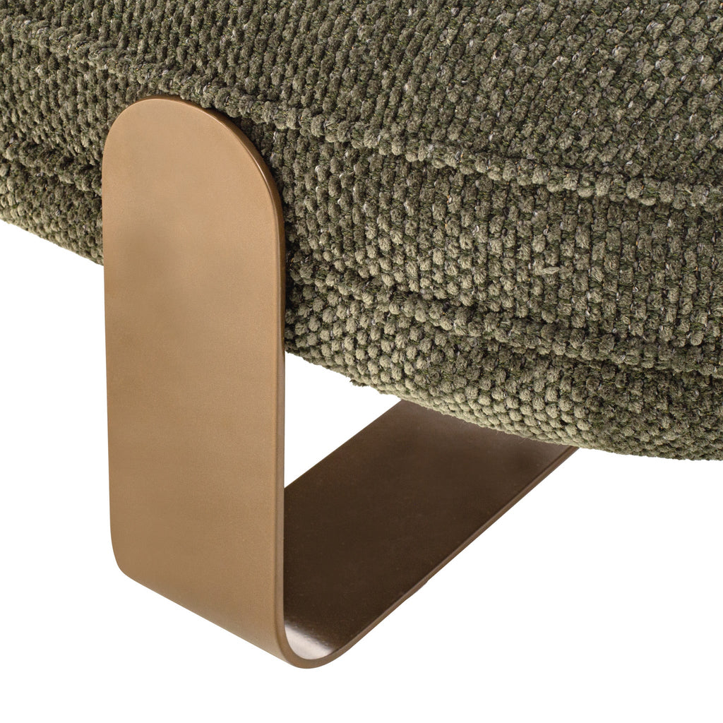 1.5m Long Bergamo Bench- Woven Green