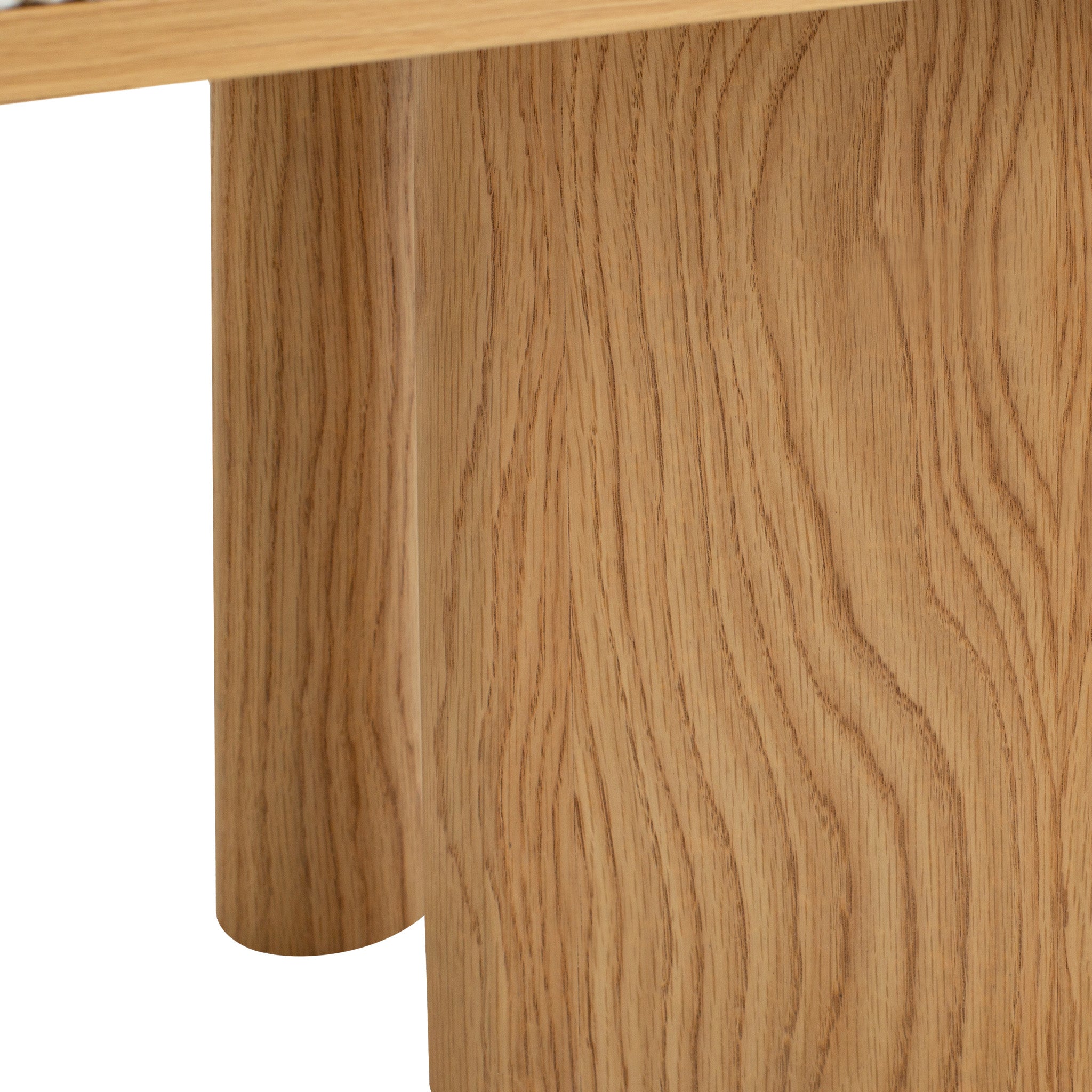 1.5m Natural Bergamo Bench- Honeycomb White
