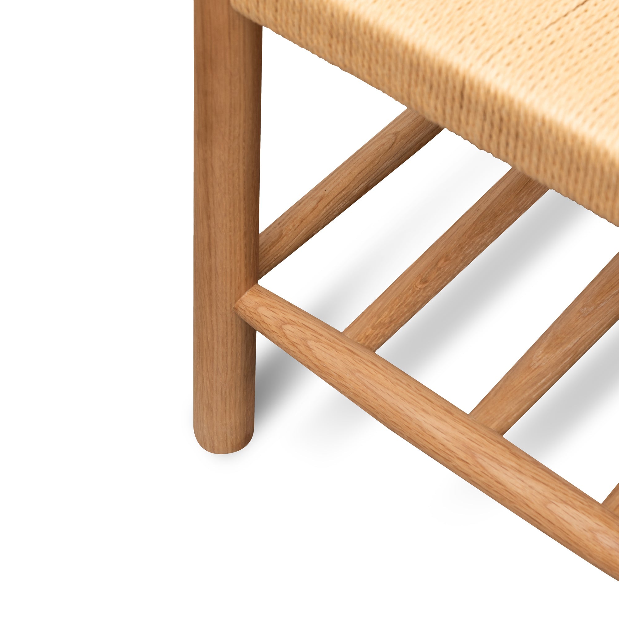 110cm Oak Bergamo Bench- Natural Seat