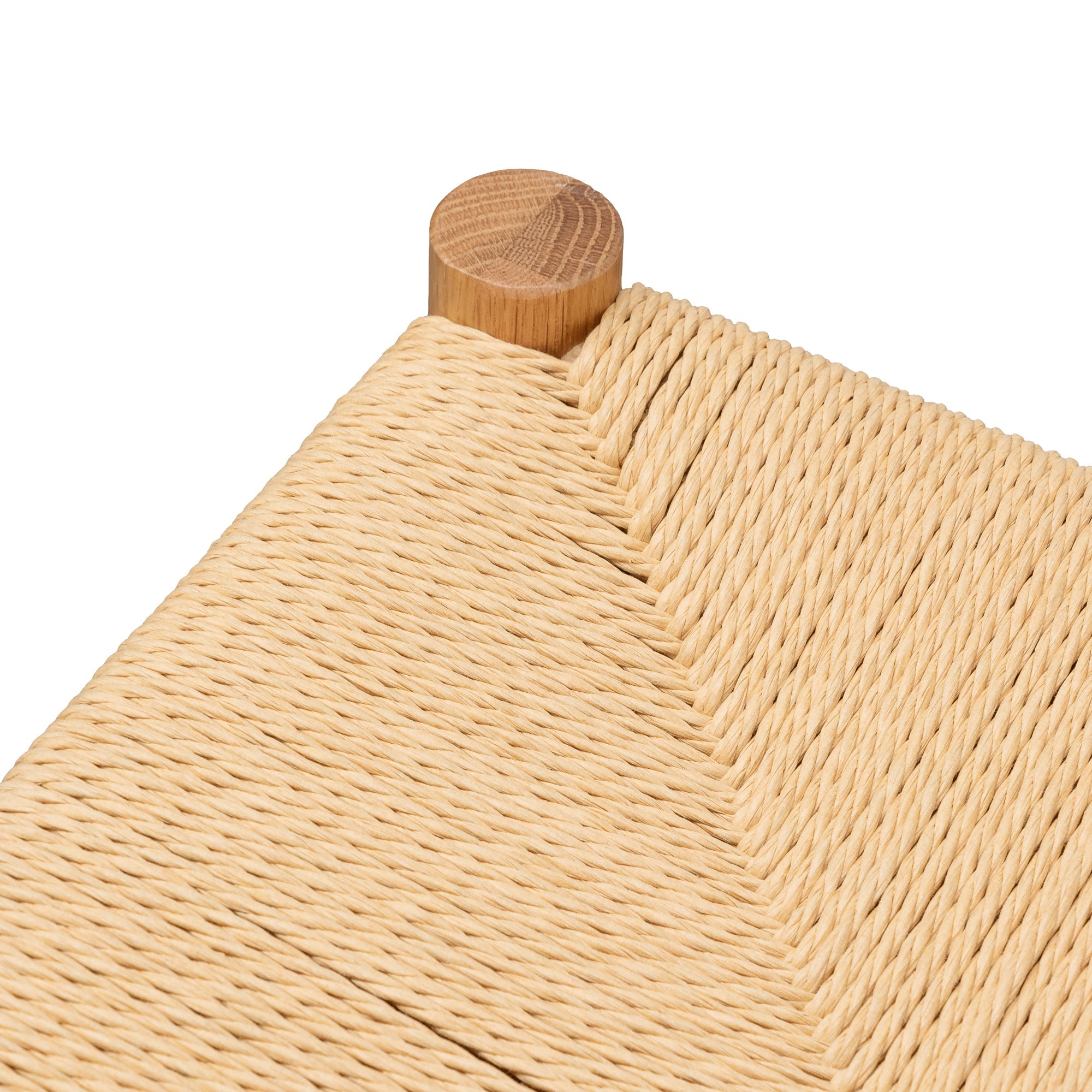 110cm Oak Bergamo Bench- Natural Seat