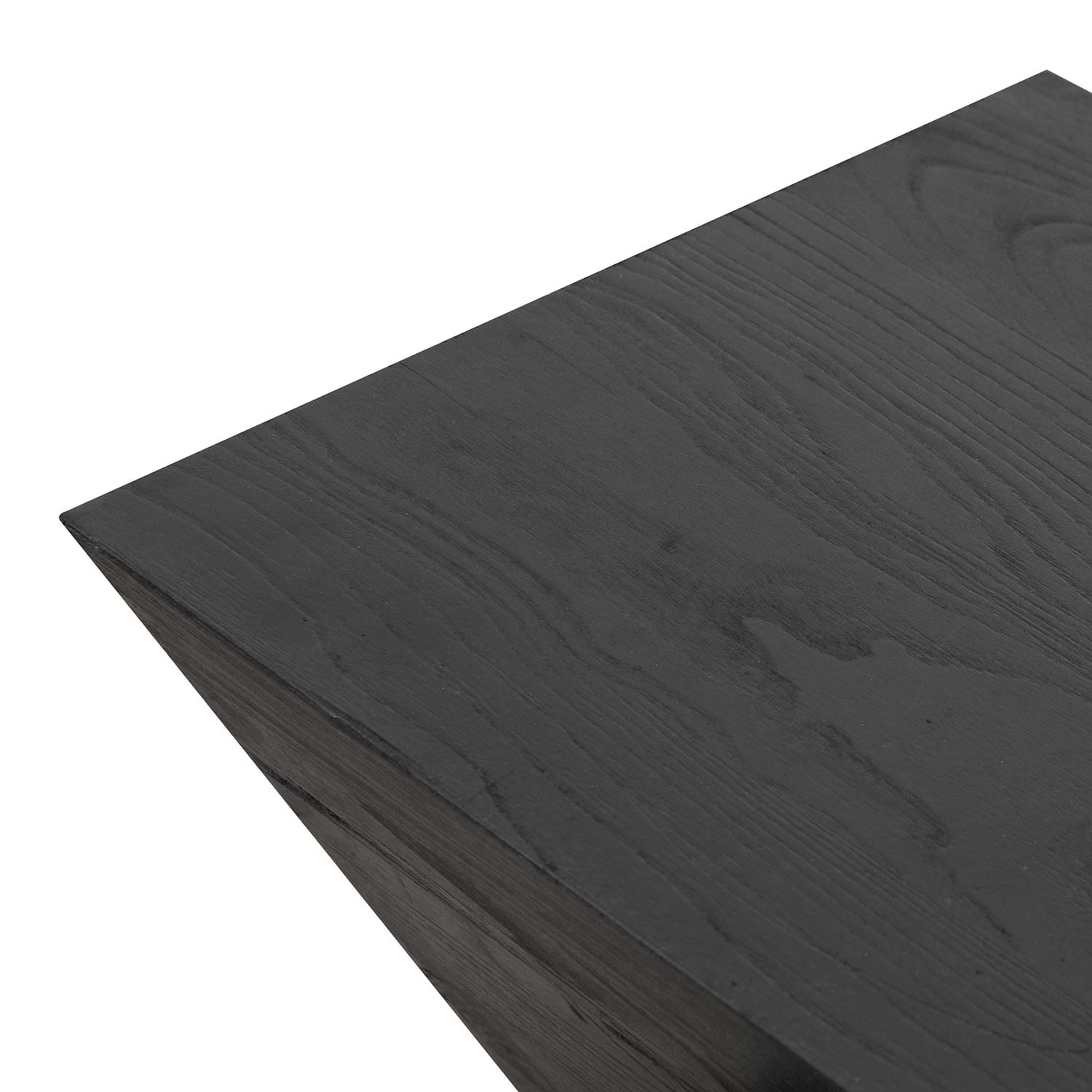 1.9m Elm Bergamo Bench- Full Black