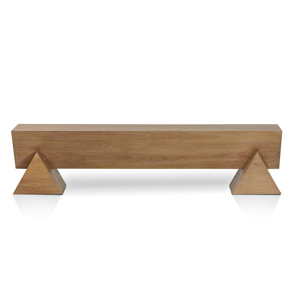 1.9m Elm Bergamo Bench- Natural