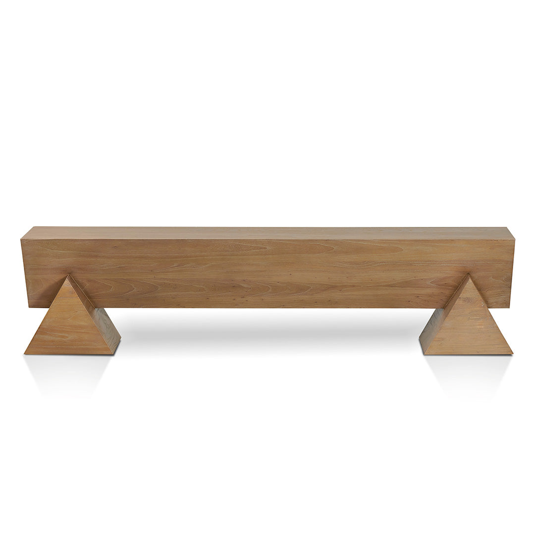 1.9m Elm Bergamo Bench- Natural