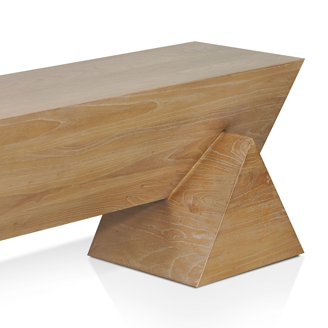 1.9m Elm Bergamo Bench- Natural