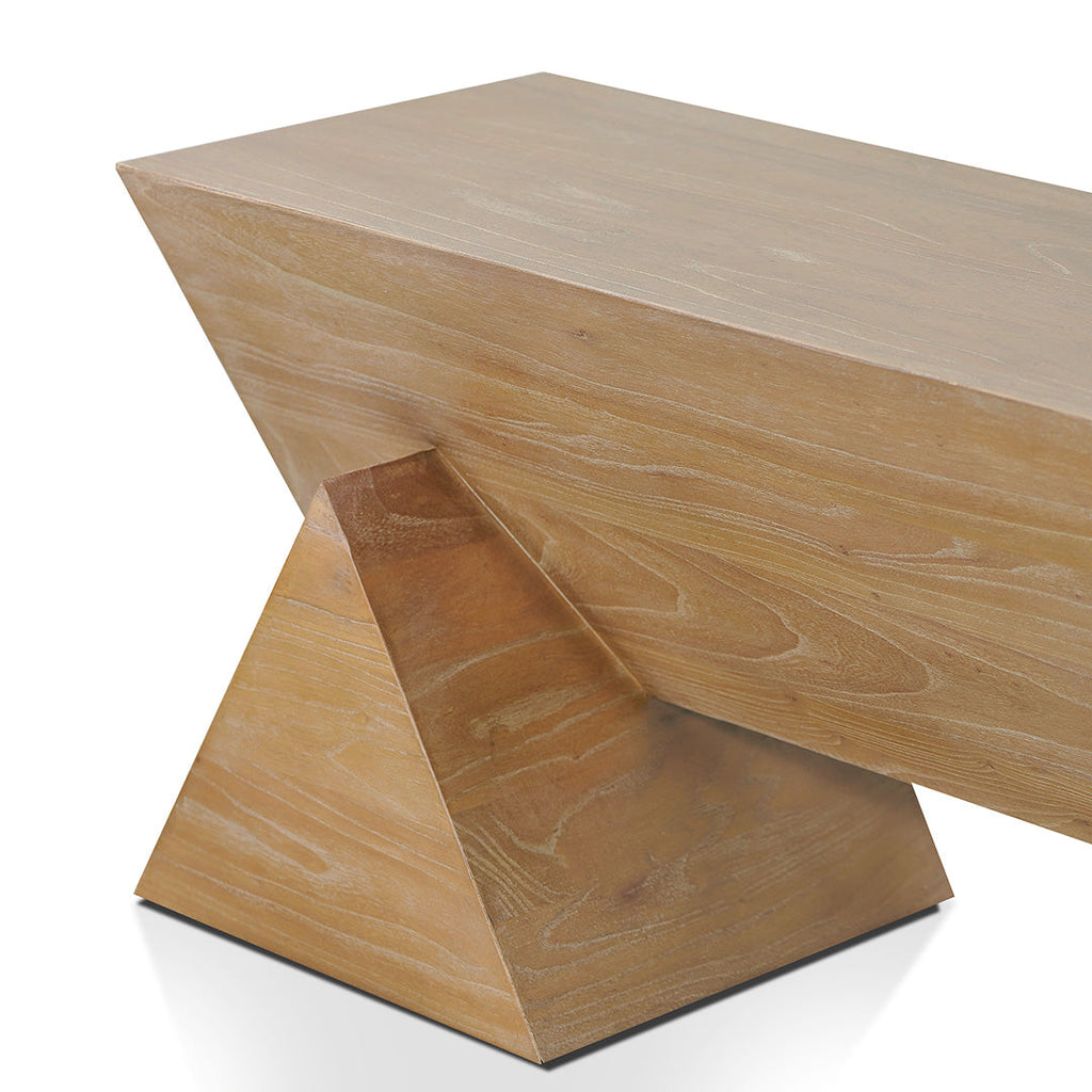 1.9m Elm Bergamo Bench- Natural