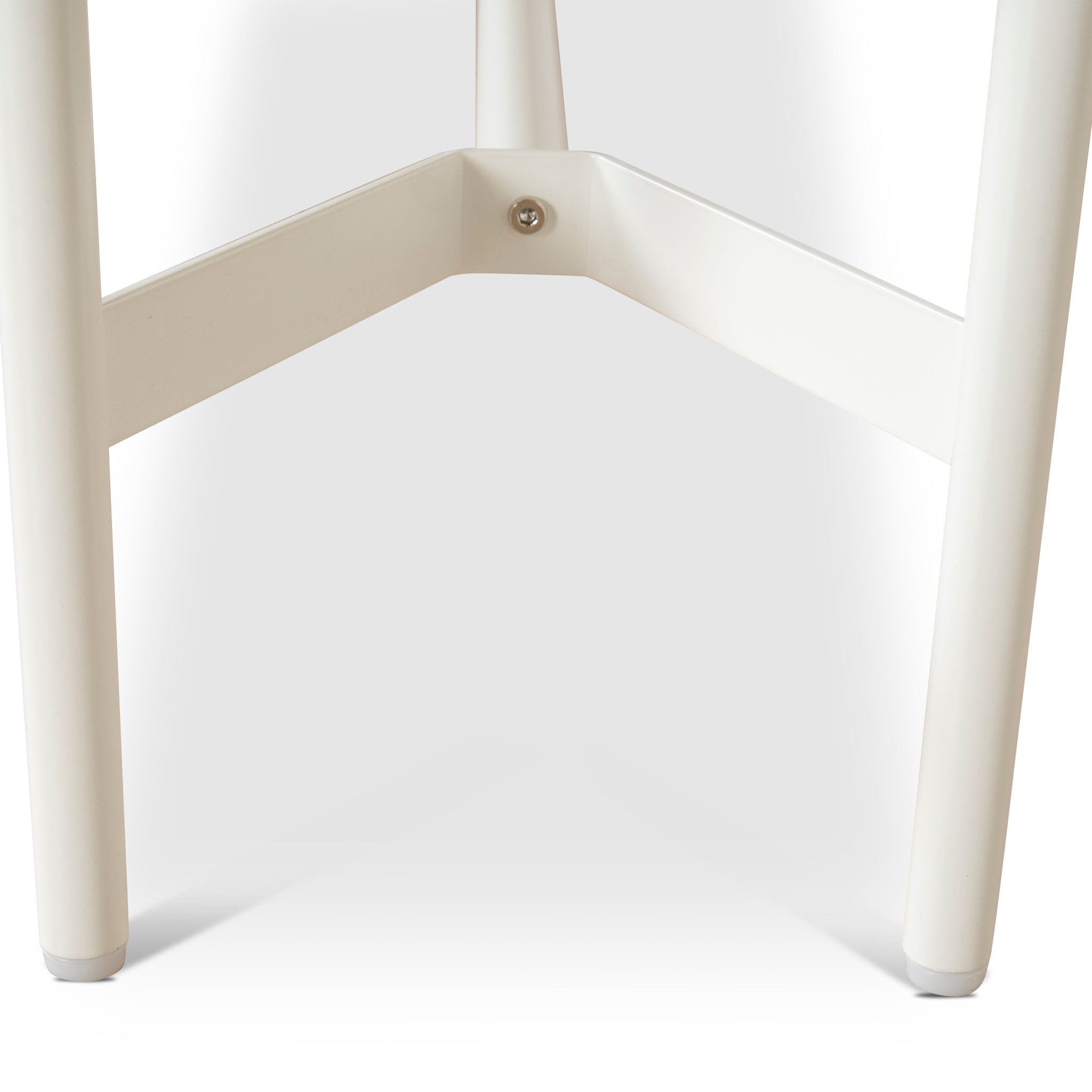 1.8m Wooden Bergamo Bench- Full White