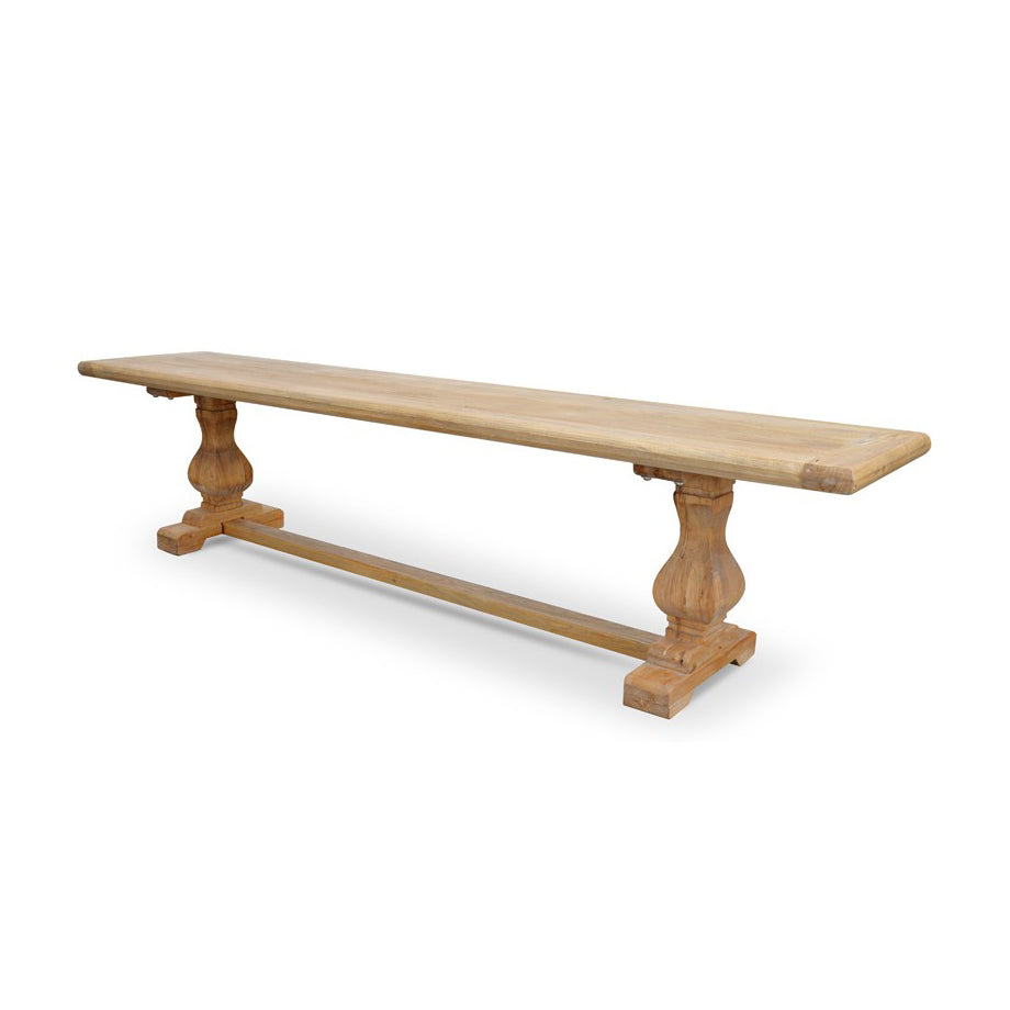 2m Reclaimed ELM Wood Bergamo Bench- Natural