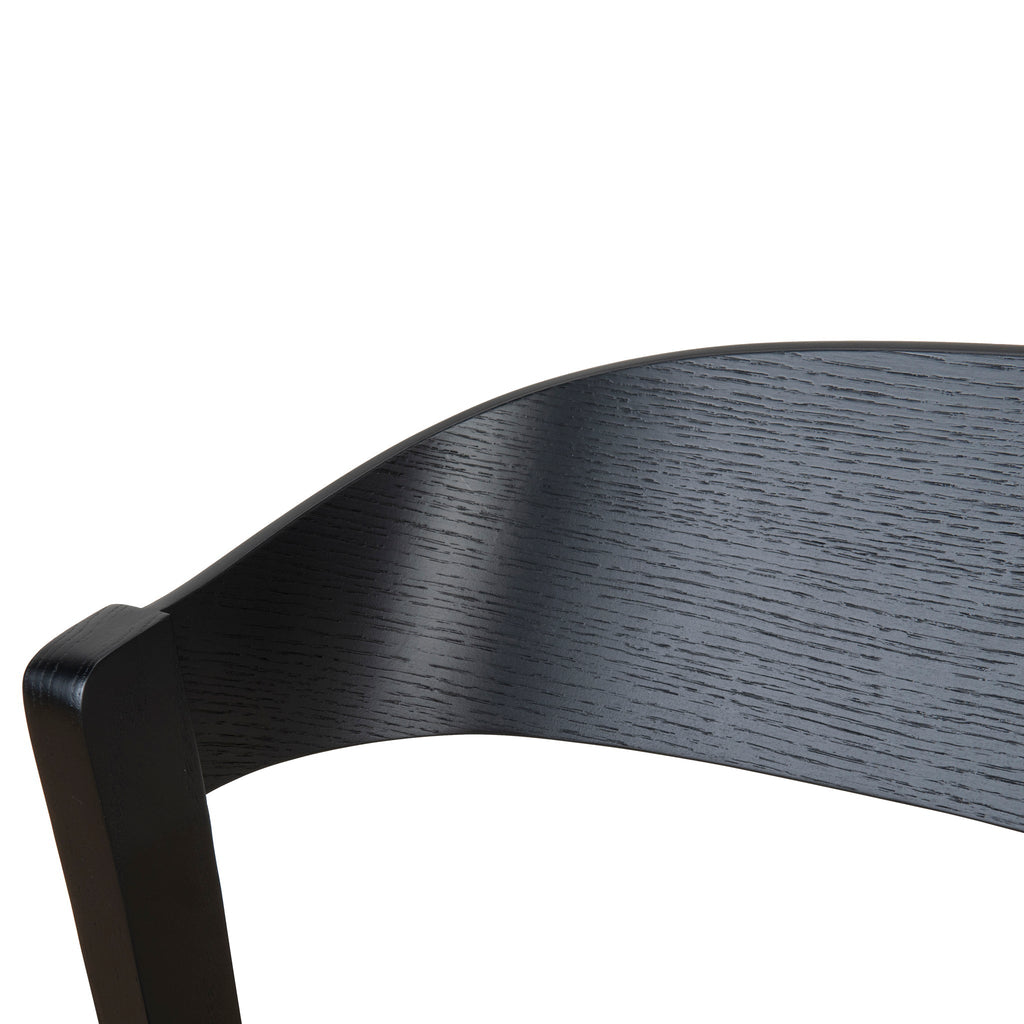 Black Verona Dining Chair - Grey Seat (Set of 2)