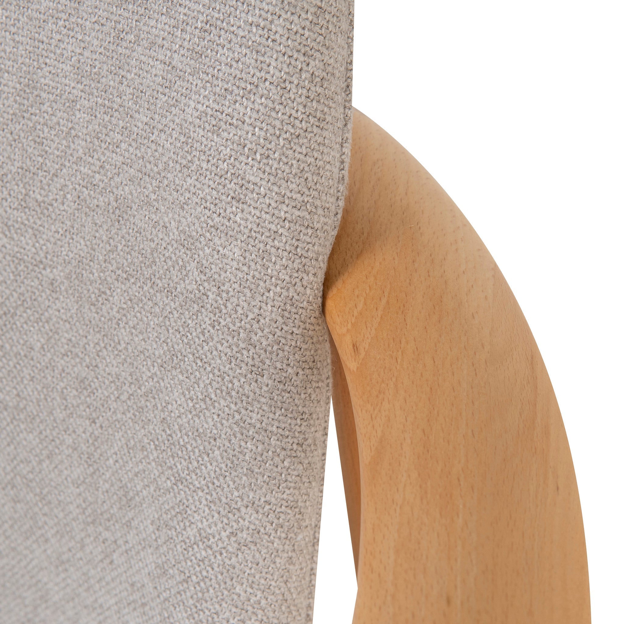 of 2 - CDC10055-SDx2 Natural Dining Armchair - Grey Seat