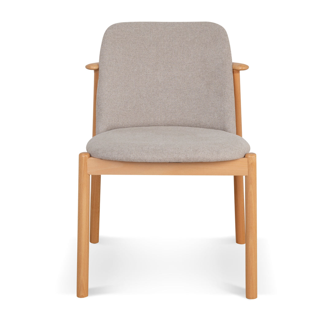 Natural Verona Dining Chair - Grey Seat (Set of 2)