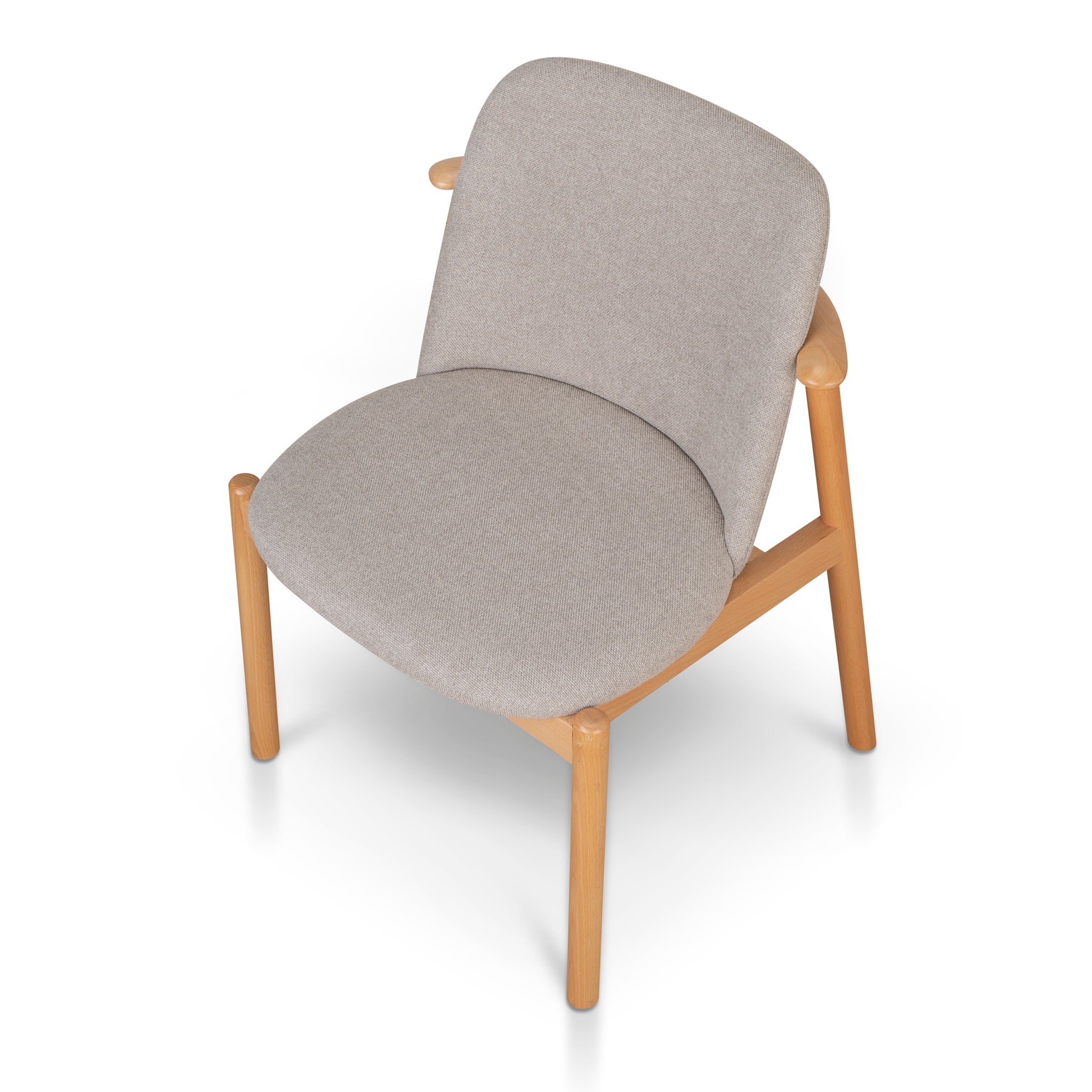 Natural Verona Dining Chair - Grey Seat (Set of 2)
