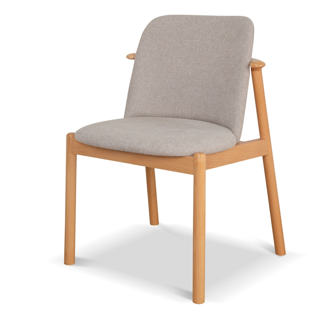 Natural Verona Dining Chair - Grey Seat (Set of 2)